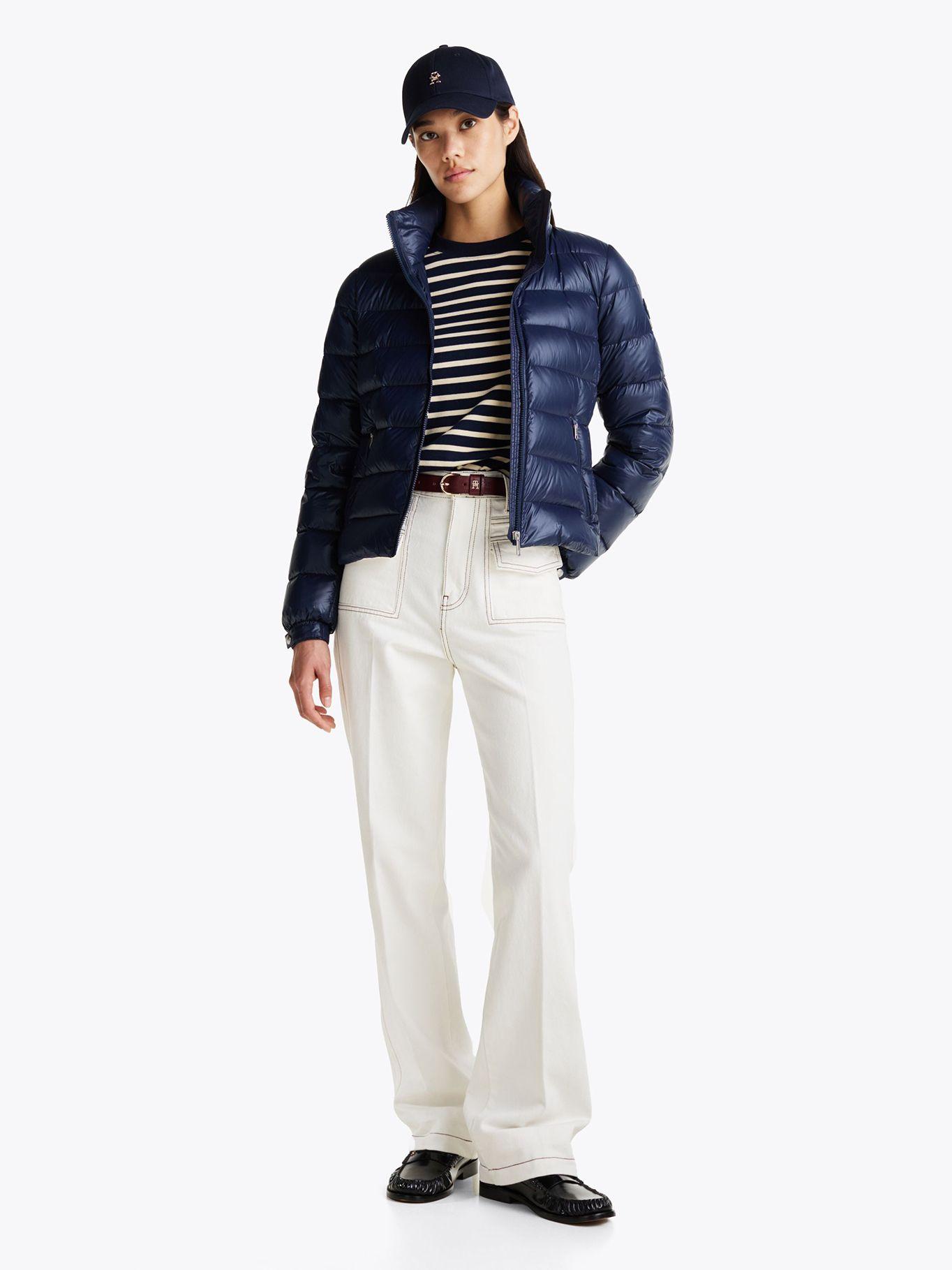 Parka Acolchada Feminine Gloss Azul Tommy Hilfiger-1