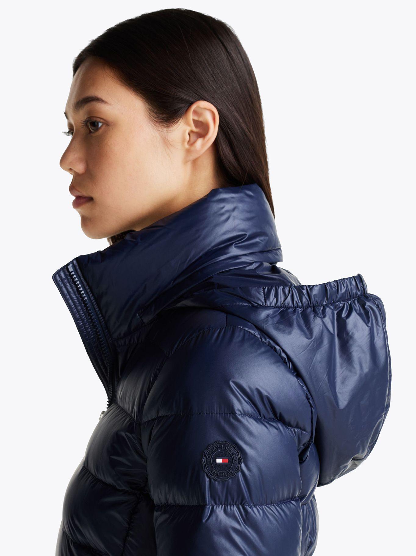 Parka Acolchada Feminine Gloss Azul Tommy Hilfiger-4