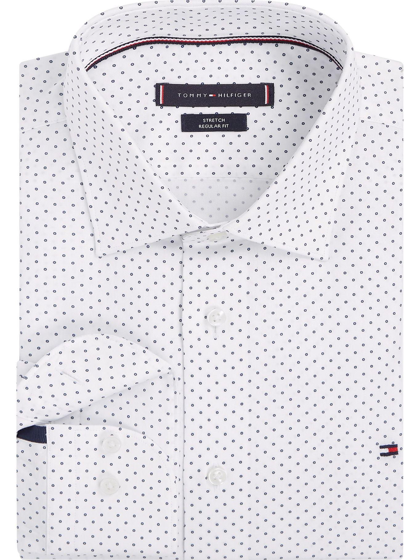 Camisa Two Tone Dot Gris Tommy Hilfiger-4