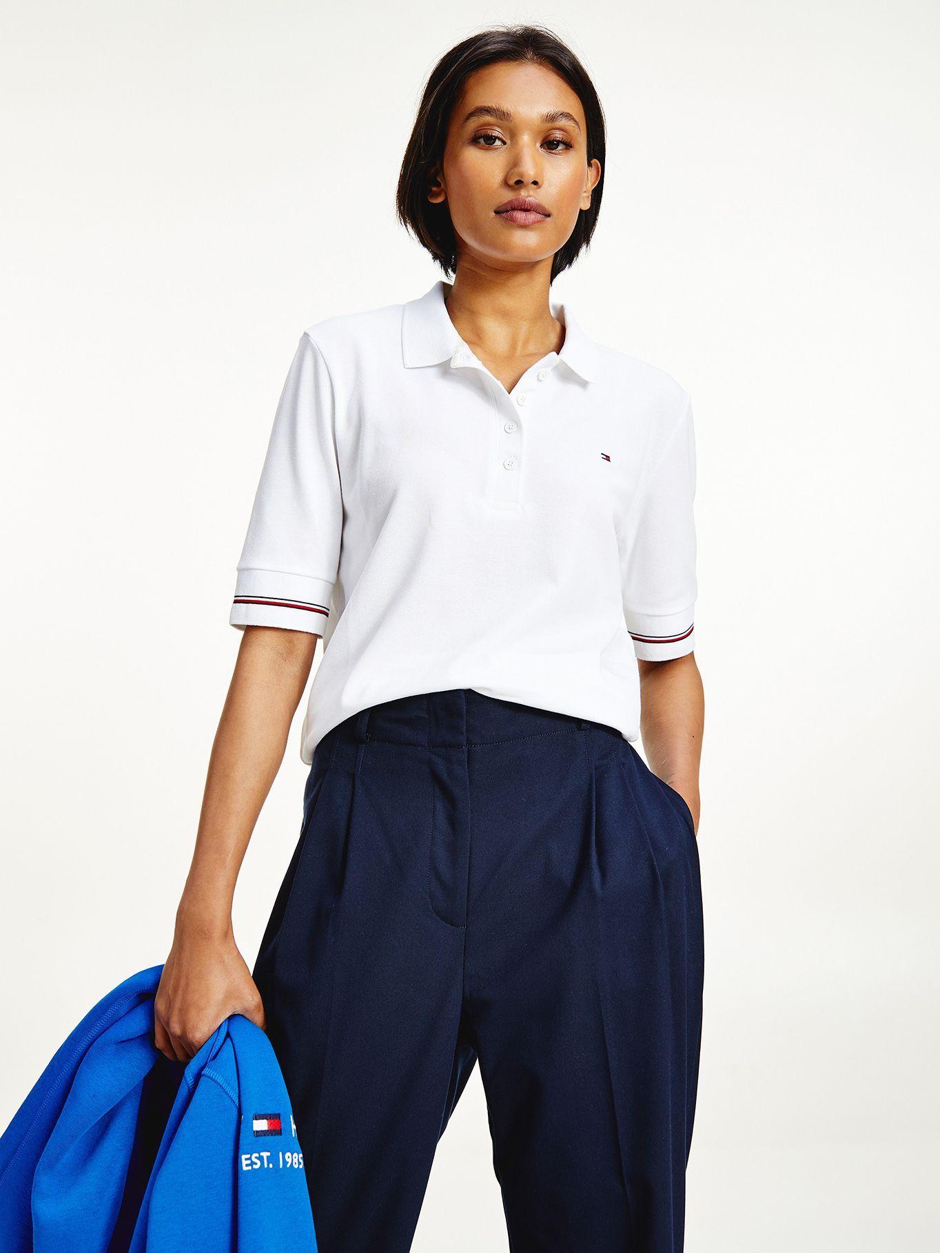 Polo Global Stripe Blanco Tommy Hilfiger F2-0