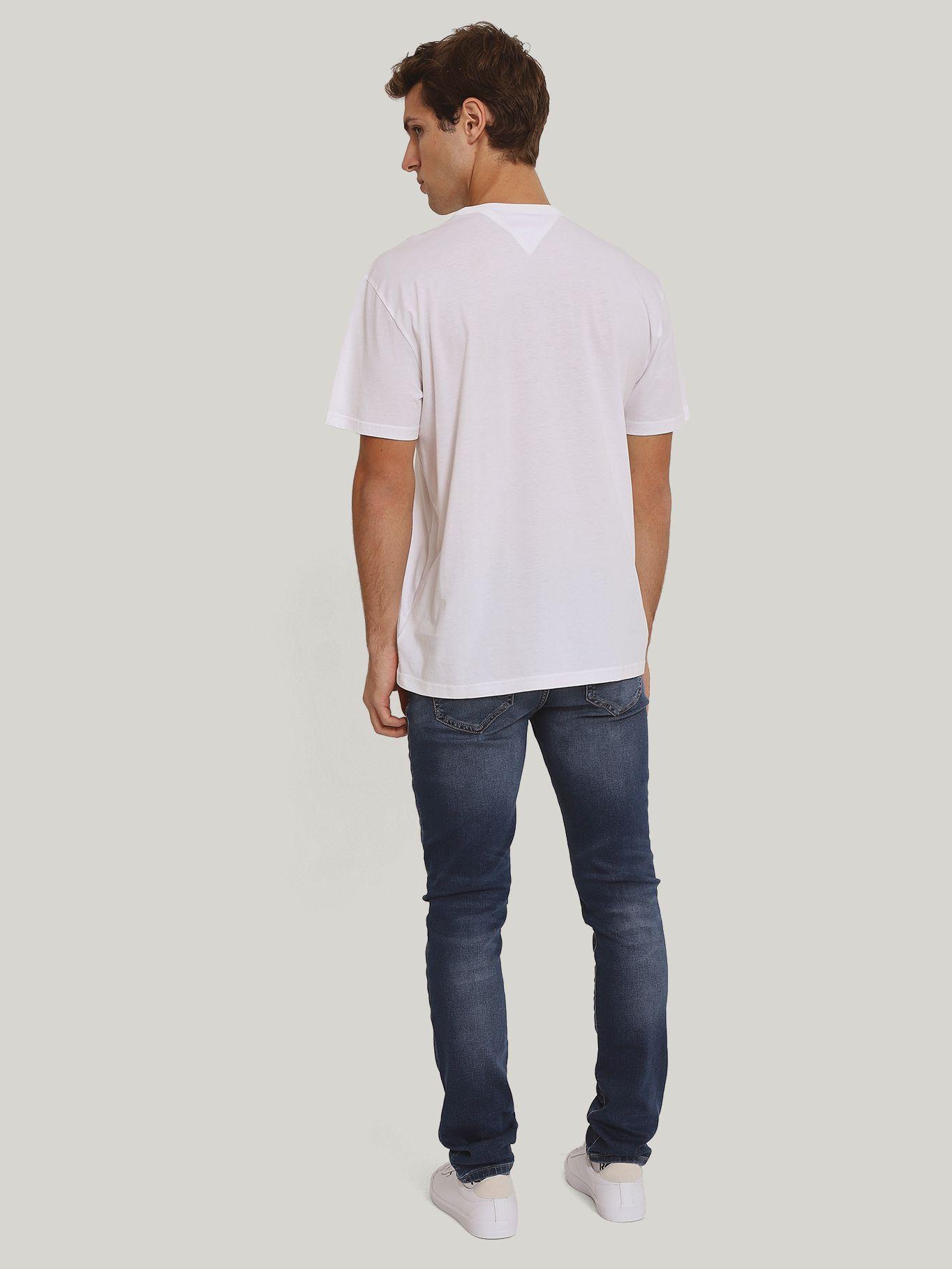 Polera Solid Con Logo Regular Fit Blanco Tommy Jeans-2