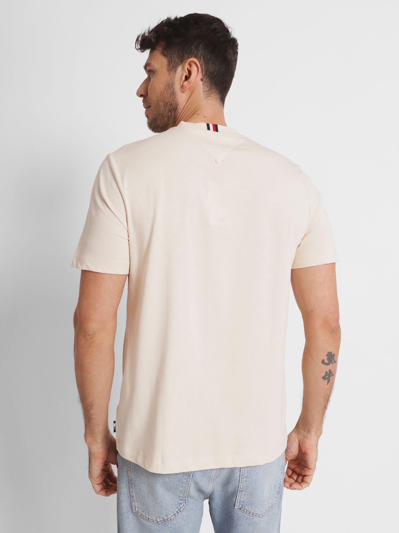 Polera Logo Arched Beige Tommy Hilfiger-1