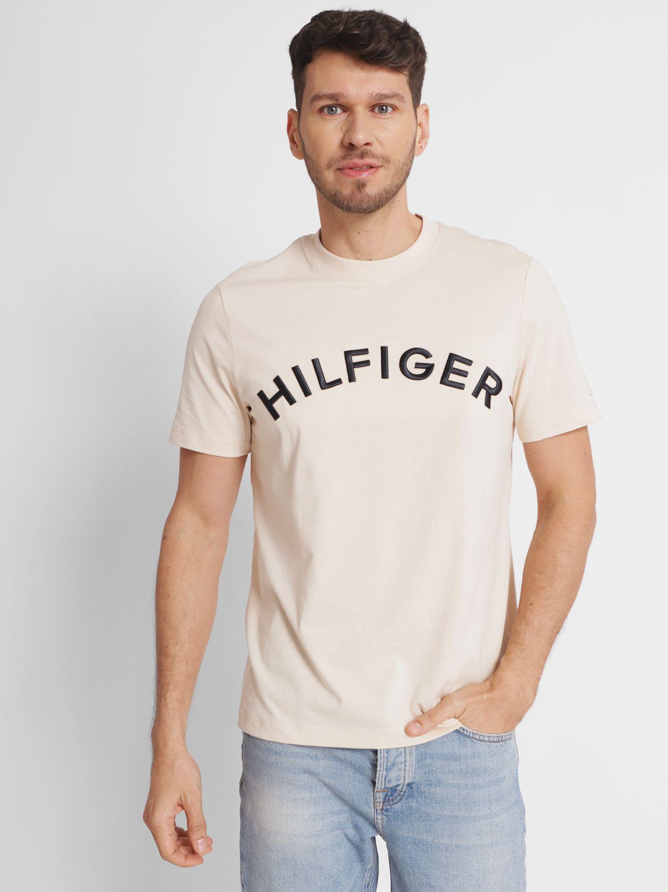 Polera Logo Arched Beige Tommy Hilfiger-0