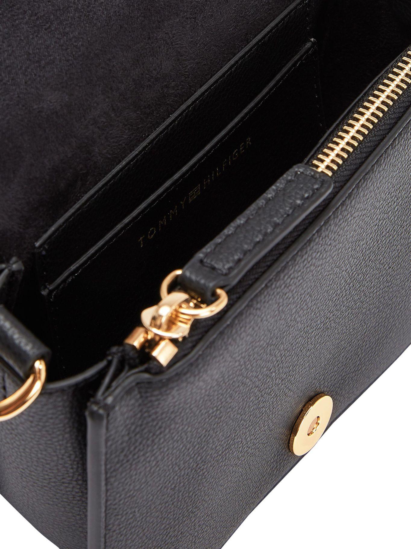 Bolso Bandolera Small Monogram Negro Tommy Hilfiger N22-2