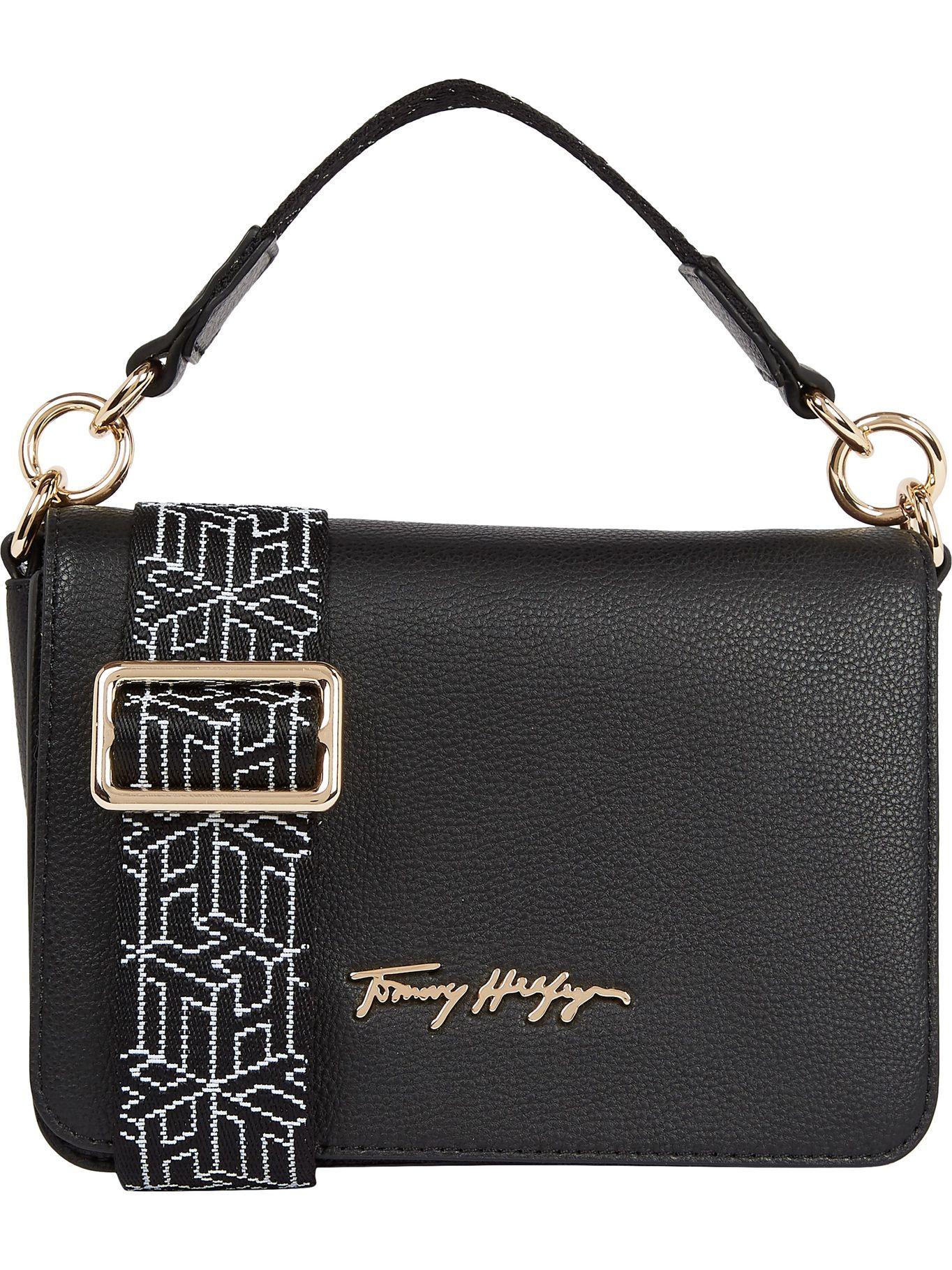 Bolso Bandolera Small Monogram Negro Tommy Hilfiger N22-0