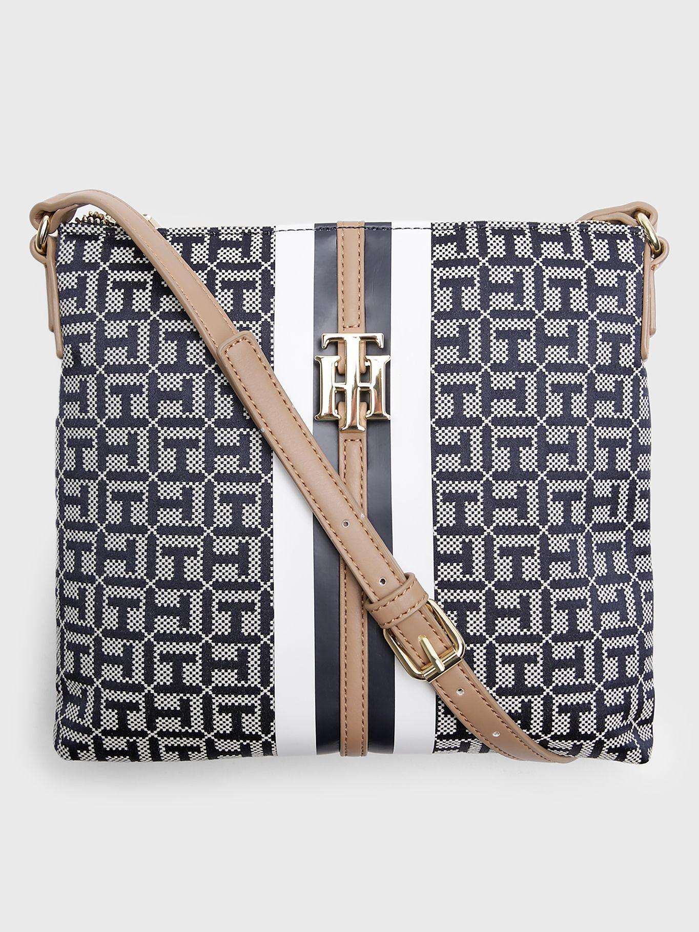 Bandolera Con Diseño Jacquard Azul Tommy Hilfiger-0