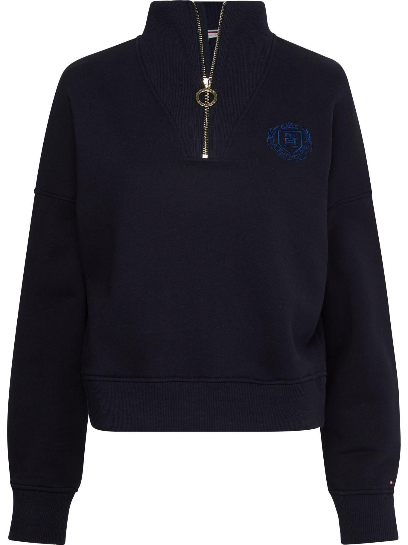 Polerón Heritage Con Cierre Azul Tommy Hilfiger-0