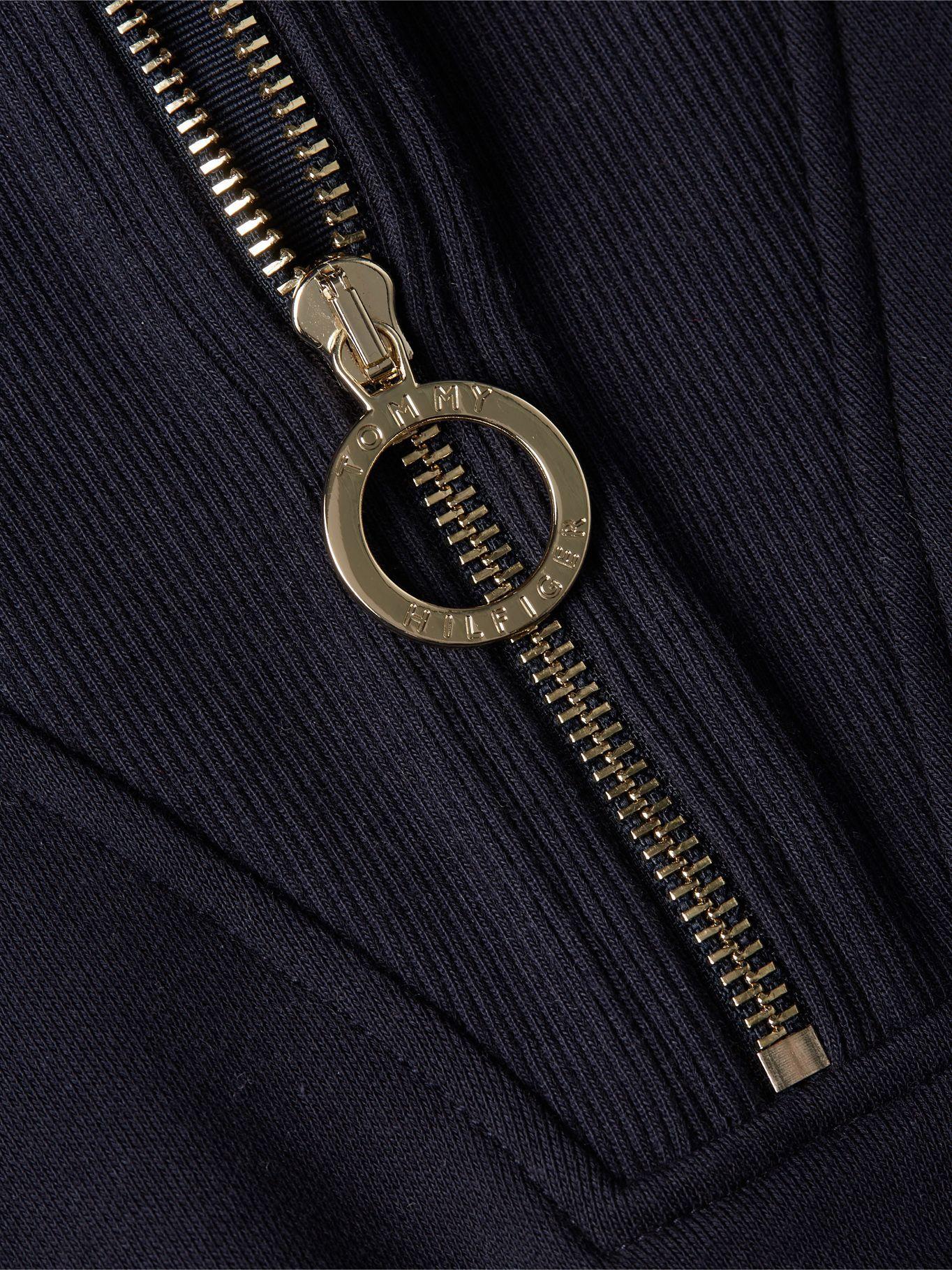 Polerón Heritage Con Cierre Azul Tommy Hilfiger-3