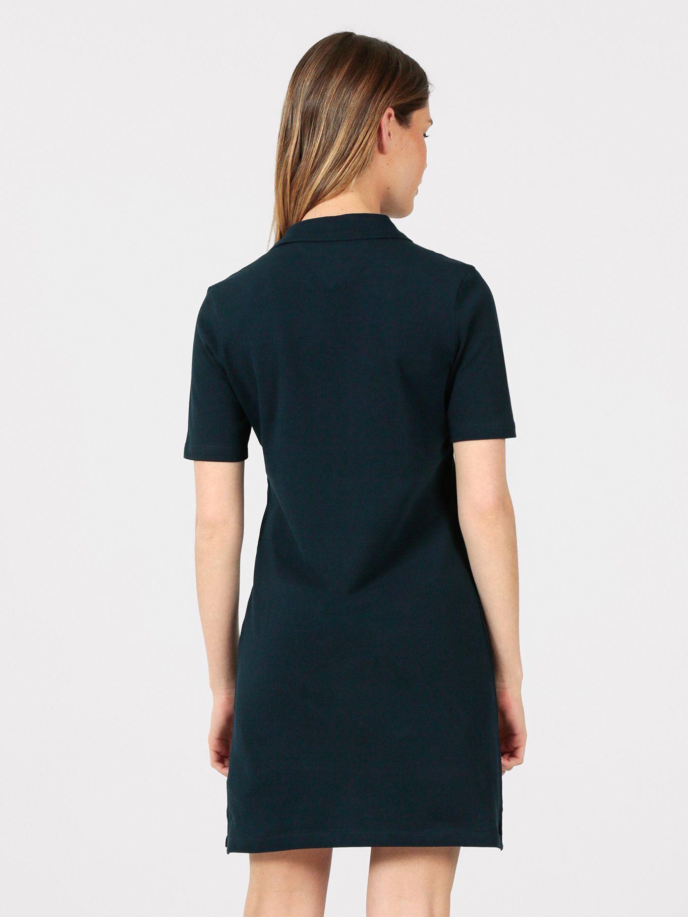 Vestido Polo Con Logo Azul Tommy Hilfiger-3