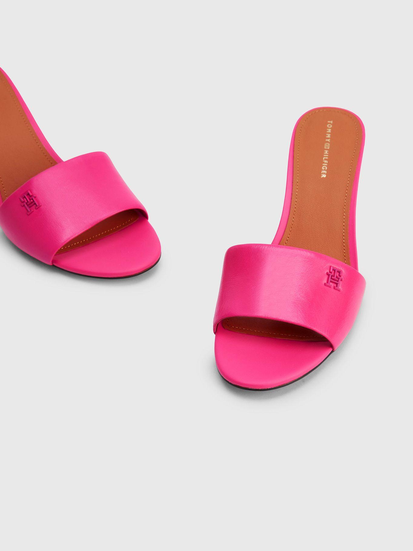 Sandalias Elevated Con Taco Rosado Tommy Hilfiger-3