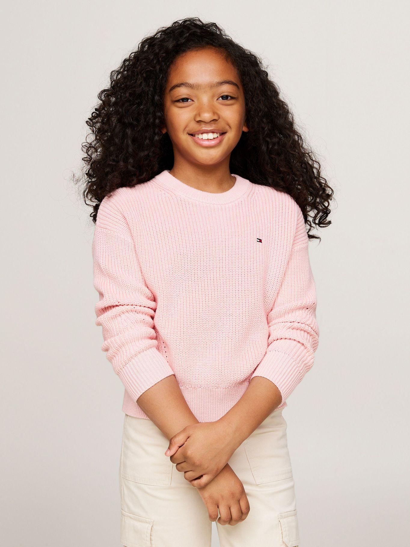 Sweater Essential De Corte Amplio Rosado Tommy Hilfiger-0