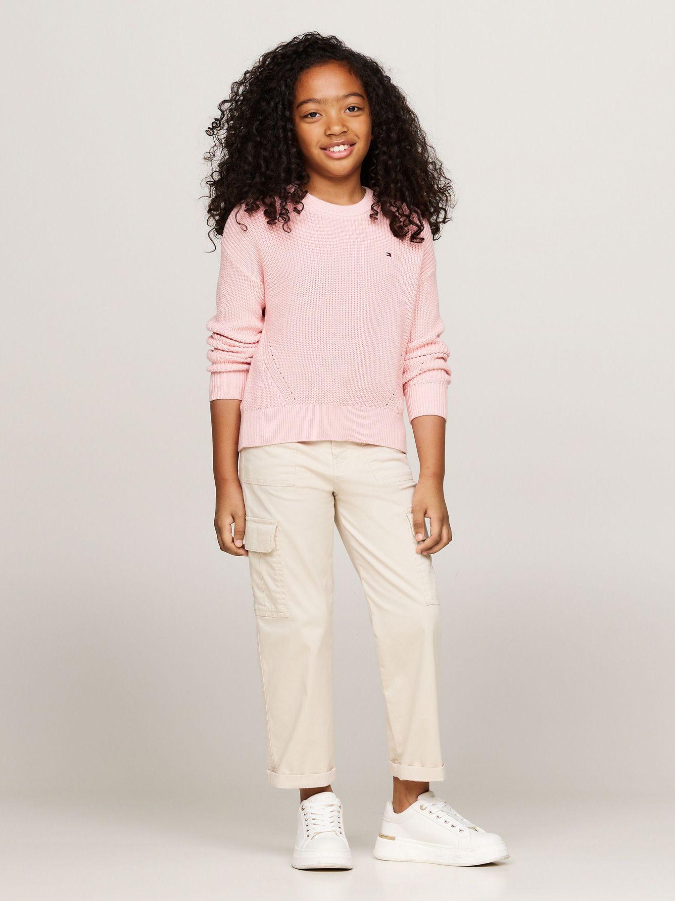 Sweater Essential De Corte Amplio Rosado Tommy Hilfiger-1