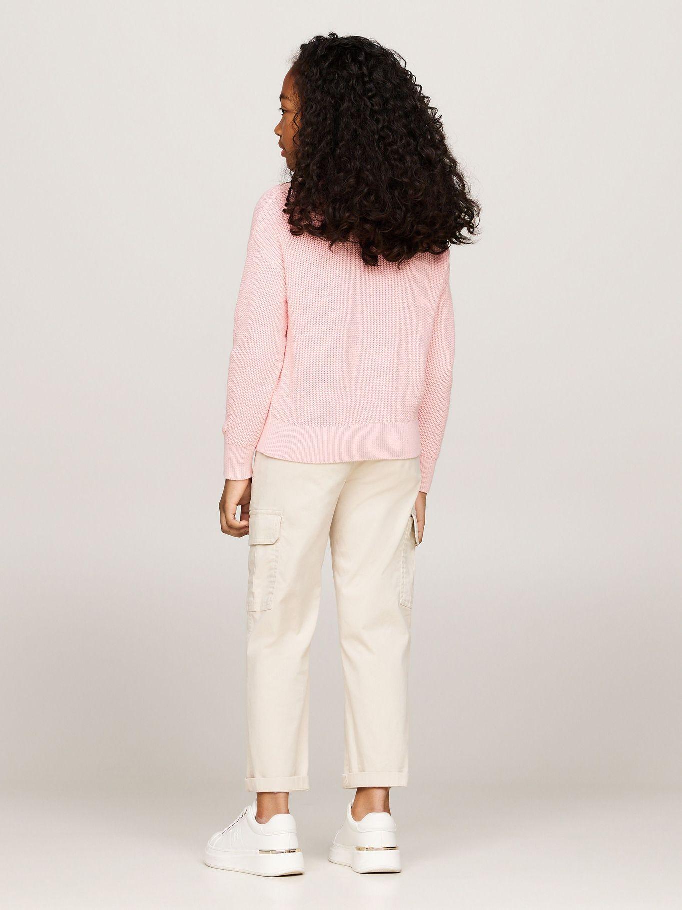 Sweater Essential De Corte Amplio Rosado Tommy Hilfiger-2