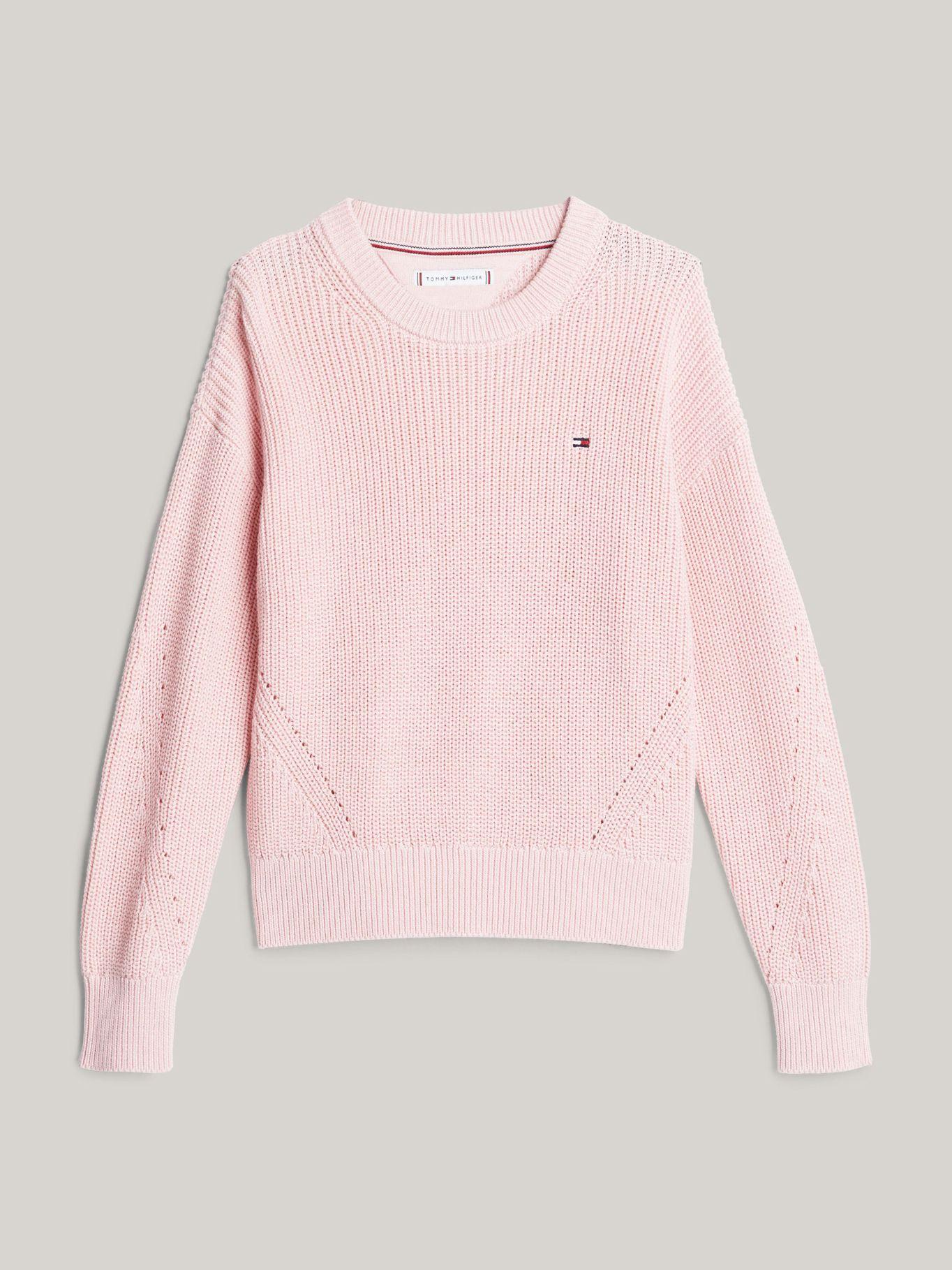 Sweater Essential De Corte Amplio Rosado Tommy Hilfiger-4