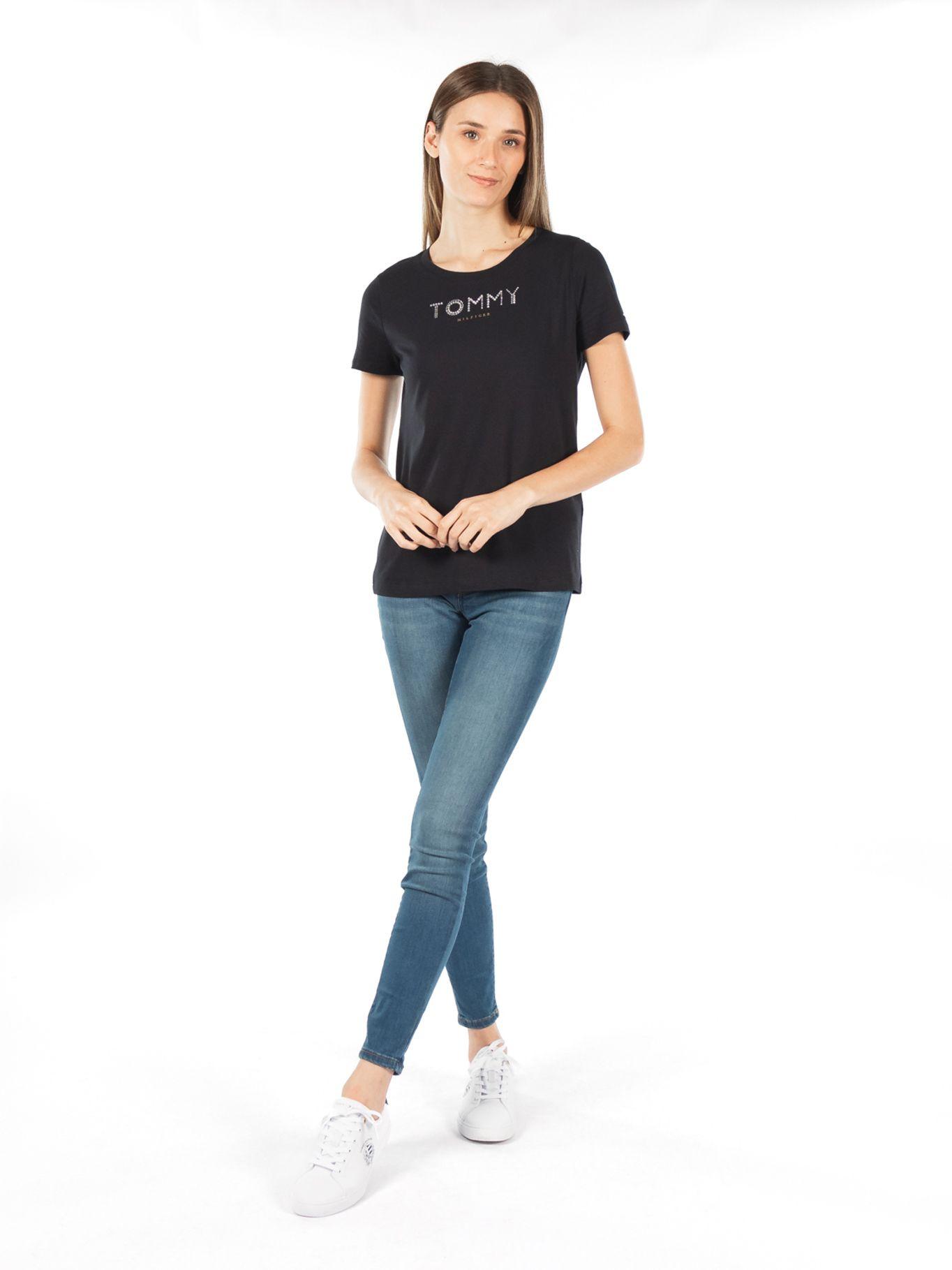 Polera Essential Bling Logo Azul Tommy Hilfiger-0