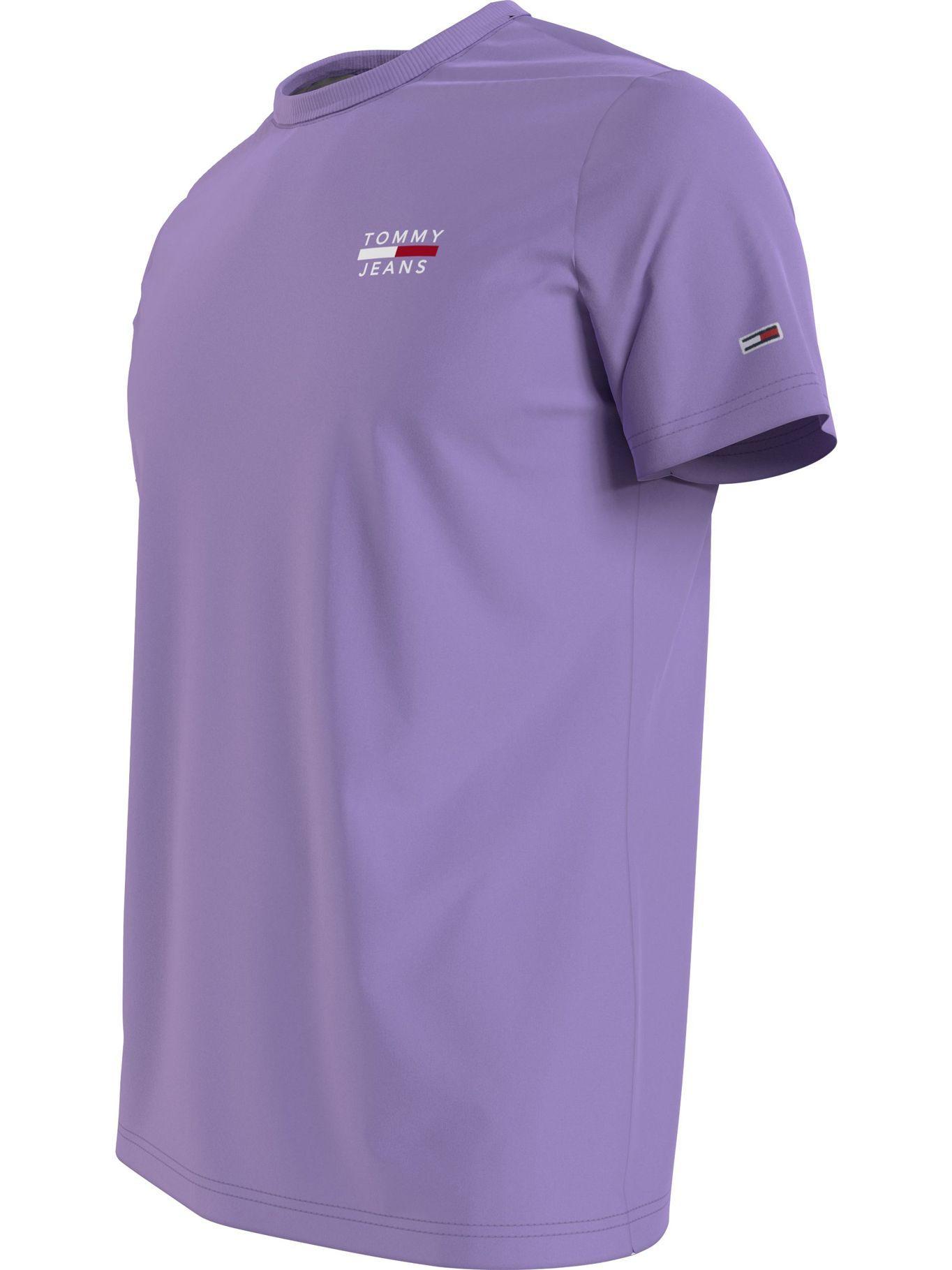 Polera Chest Logo Slim Morado Tommy Jeans F2-2