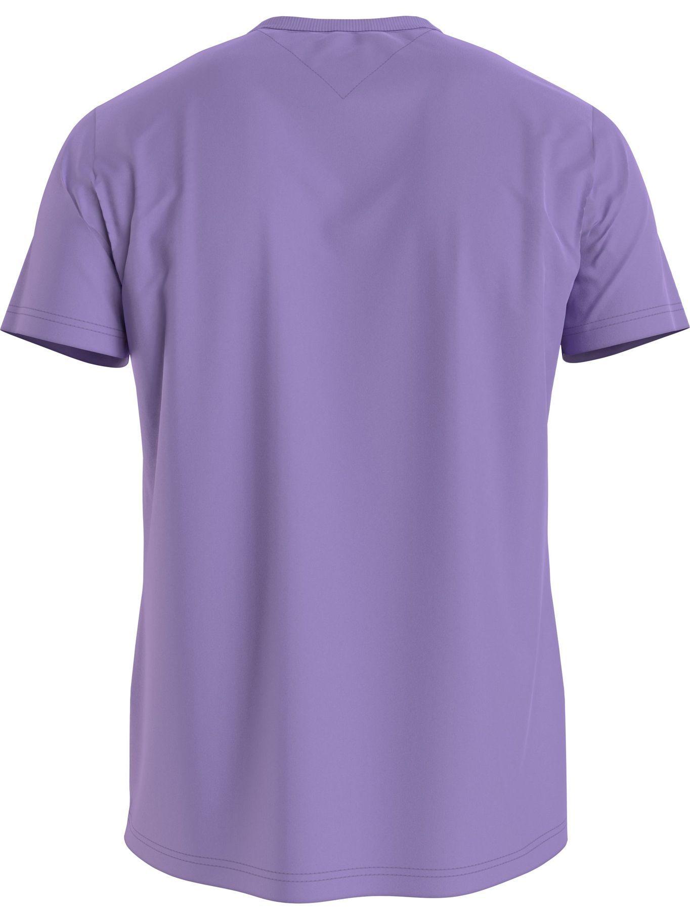 Polera Chest Logo Slim Morado Tommy Jeans F2-1