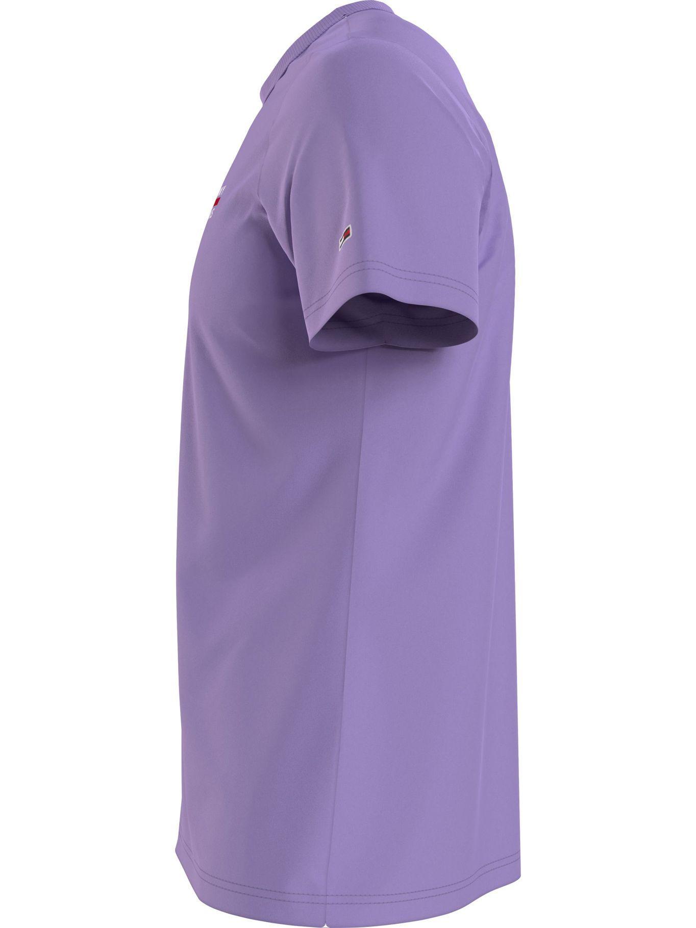 Polera Chest Logo Slim Morado Tommy Jeans F2-3
