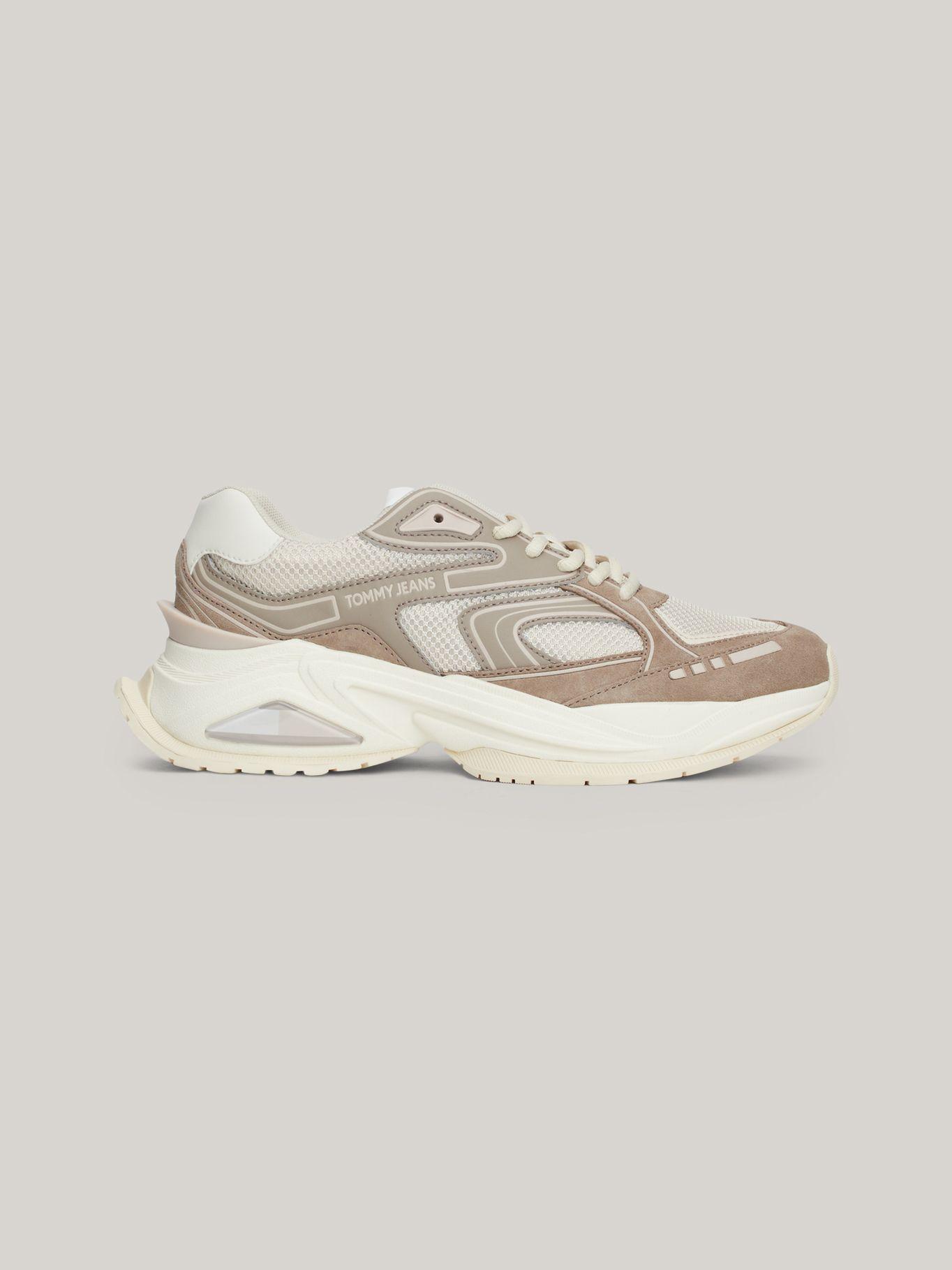 Zapatillas De Cuero Trendy Runner Beige Tommy Hilfiger-4