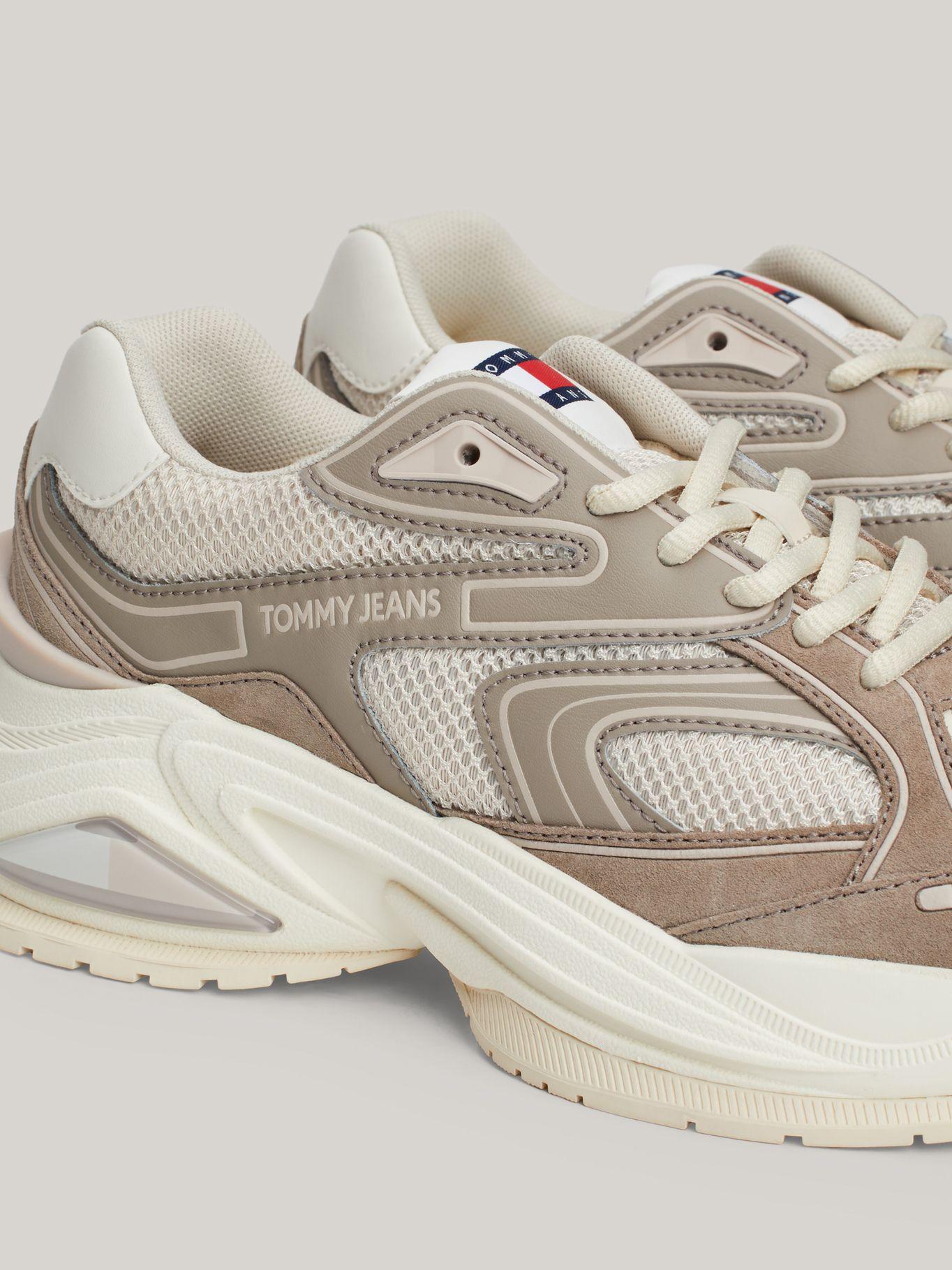Zapatillas De Cuero Trendy Runner Beige Tommy Hilfiger-6