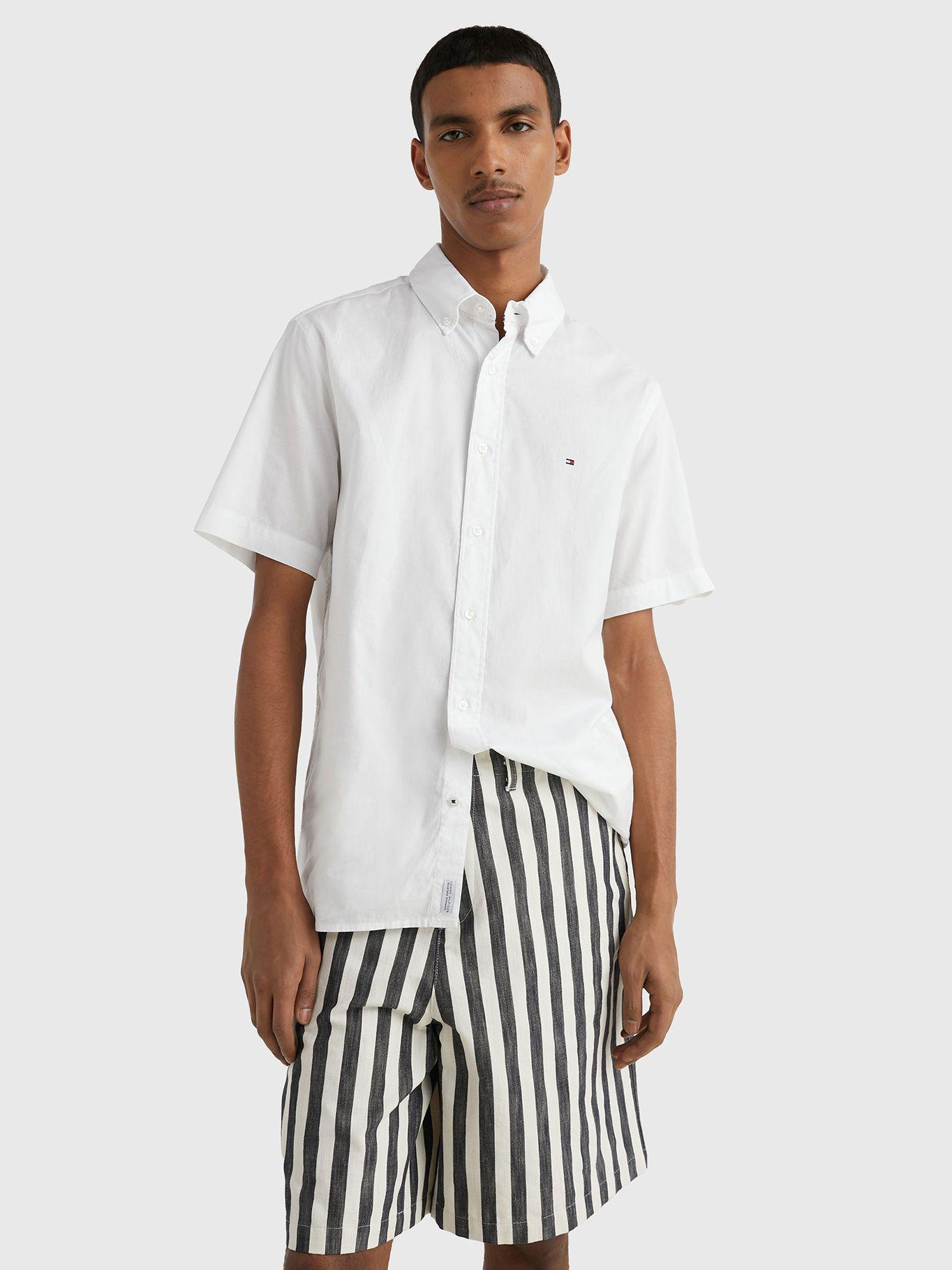 Camisa Flex Poplin Regular Fit Blanco Tommy Hilfiger-0