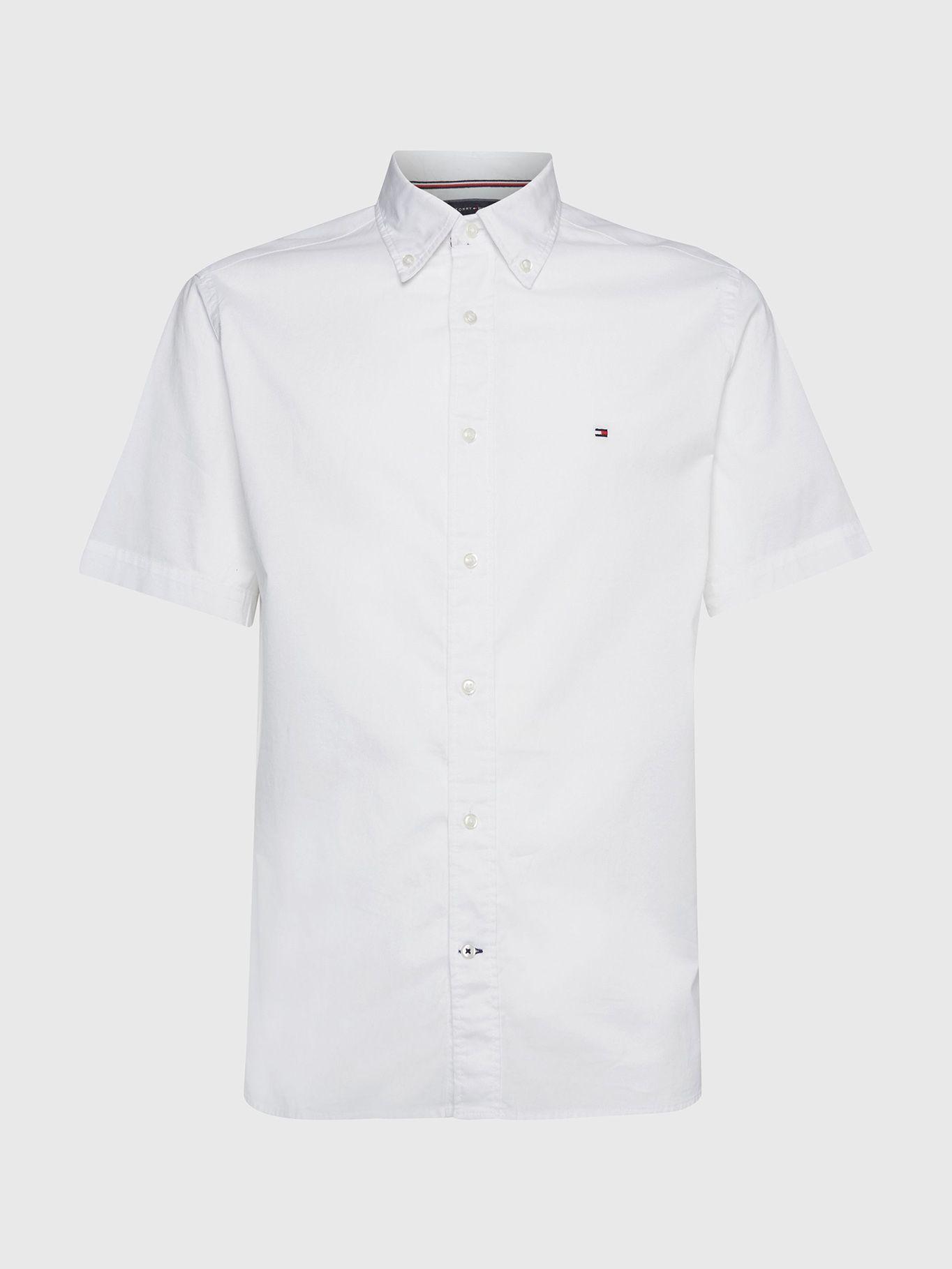 Camisa Flex Poplin Regular Fit Blanco Tommy Hilfiger-4