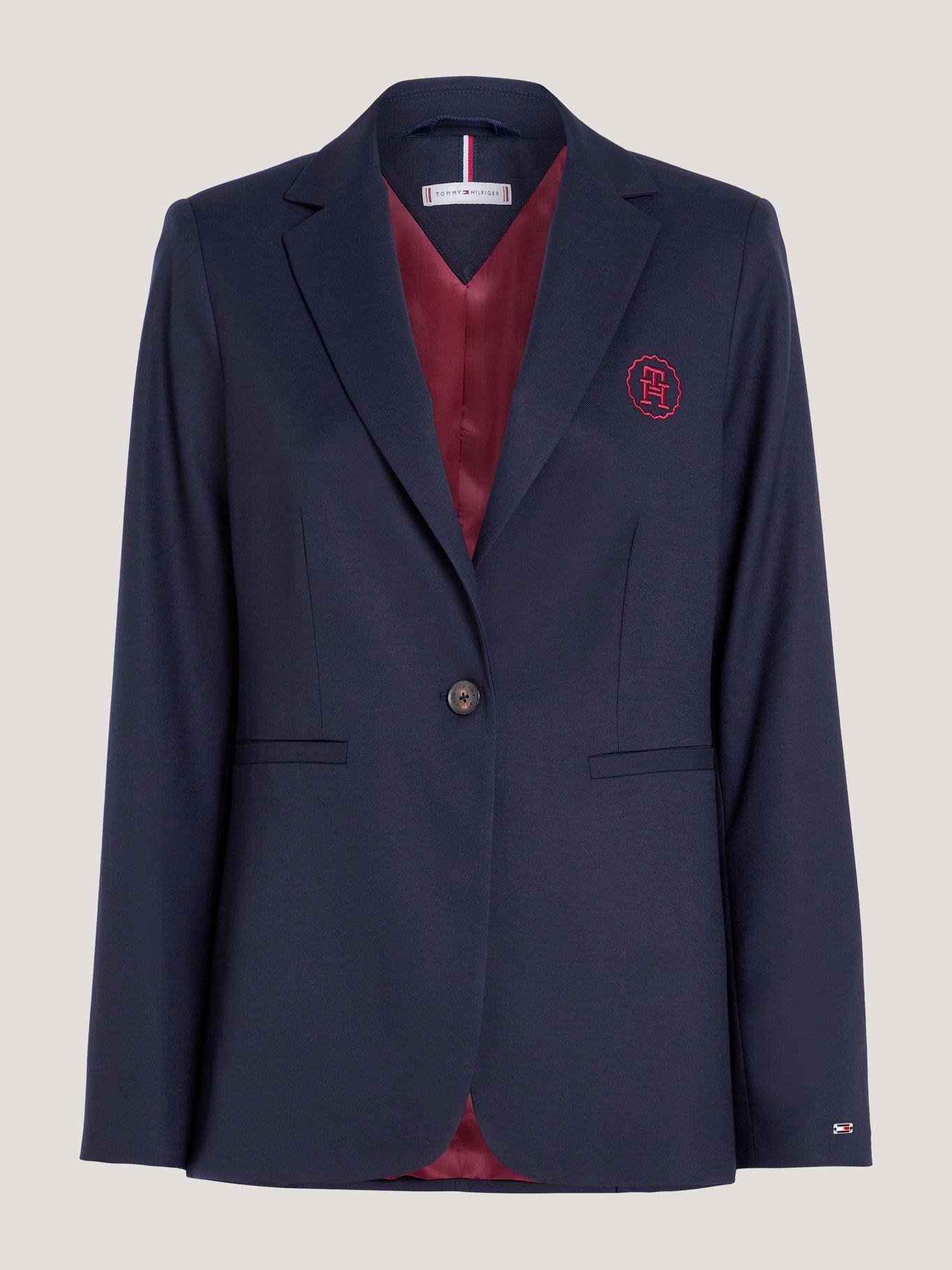 Blazer Monogram Regular Fit Azul Tommy Hilfiger-4