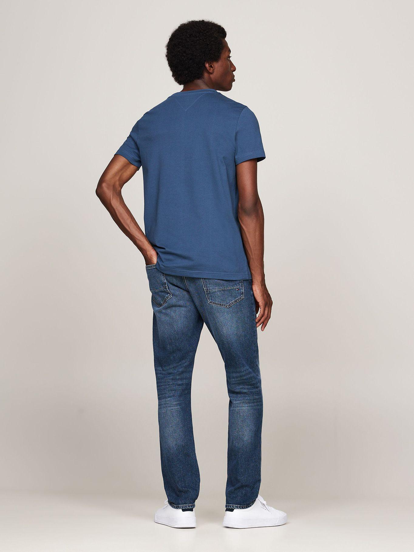Polera Organic Cotton de Logo Slim Azul Tommy Hilfiger-2
