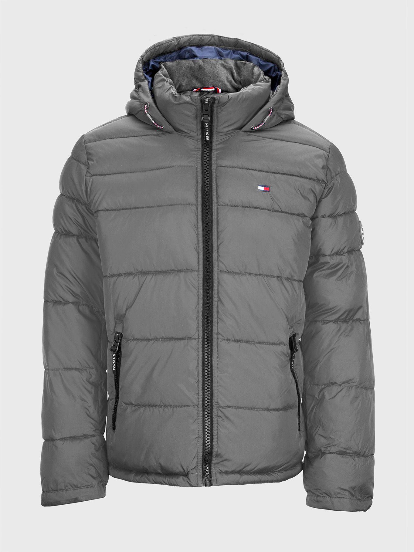 Chaqueta Hoodie Puffer Gris Tommy Hilfiger MY2-0