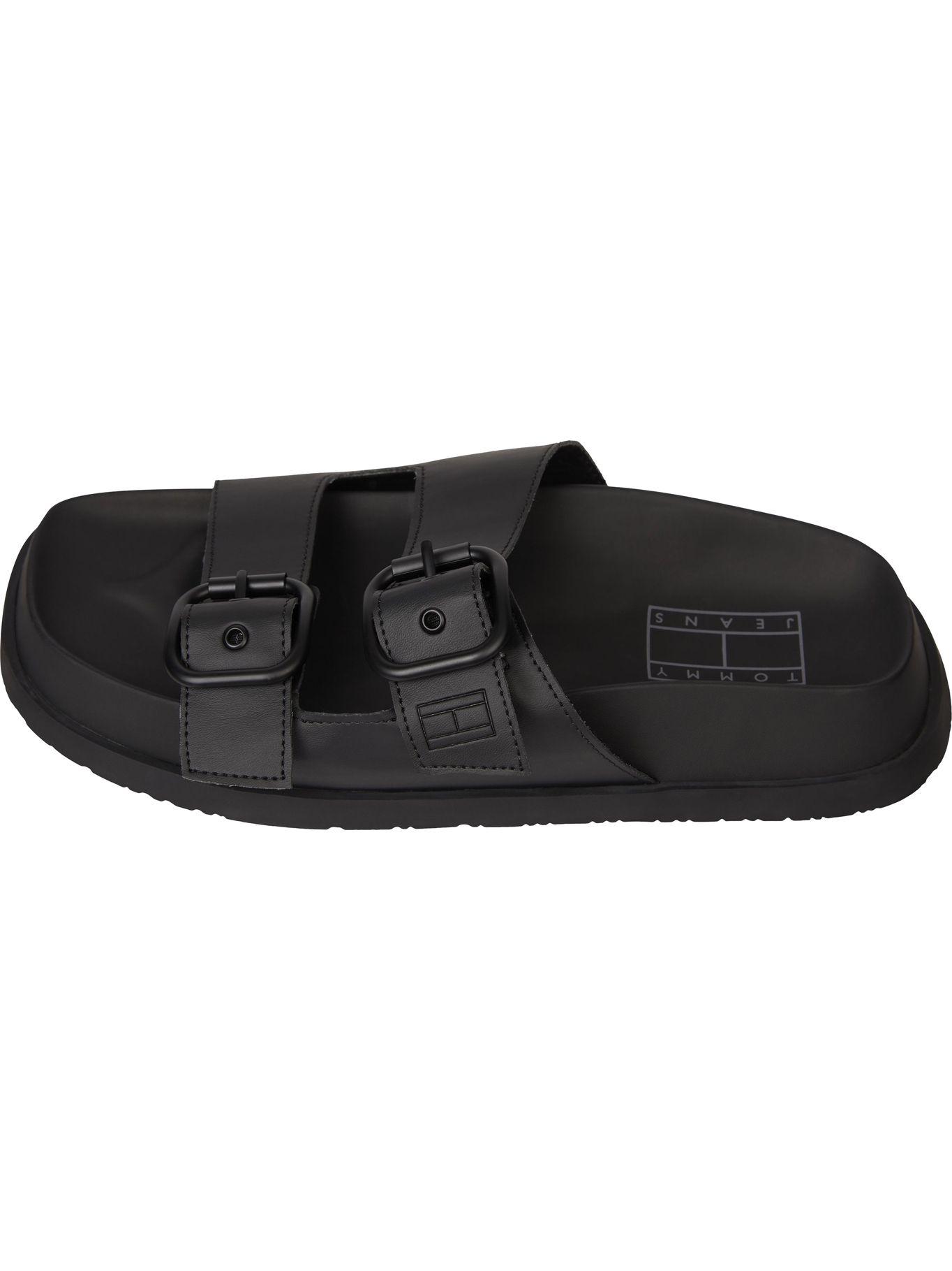 Sandalias Fancy Con Logo Negro Tommy Hilfiger-3
