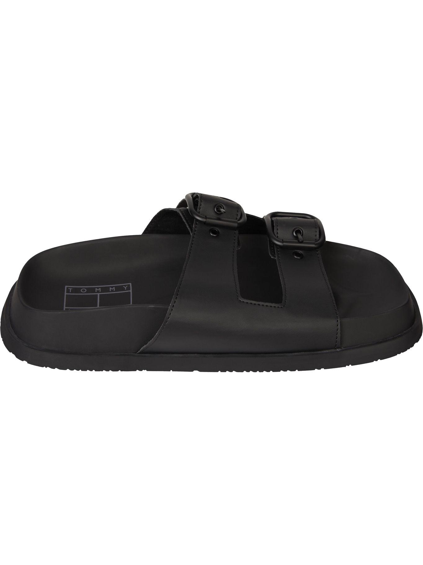 Sandalias Fancy Con Logo Negro Tommy Hilfiger-1
