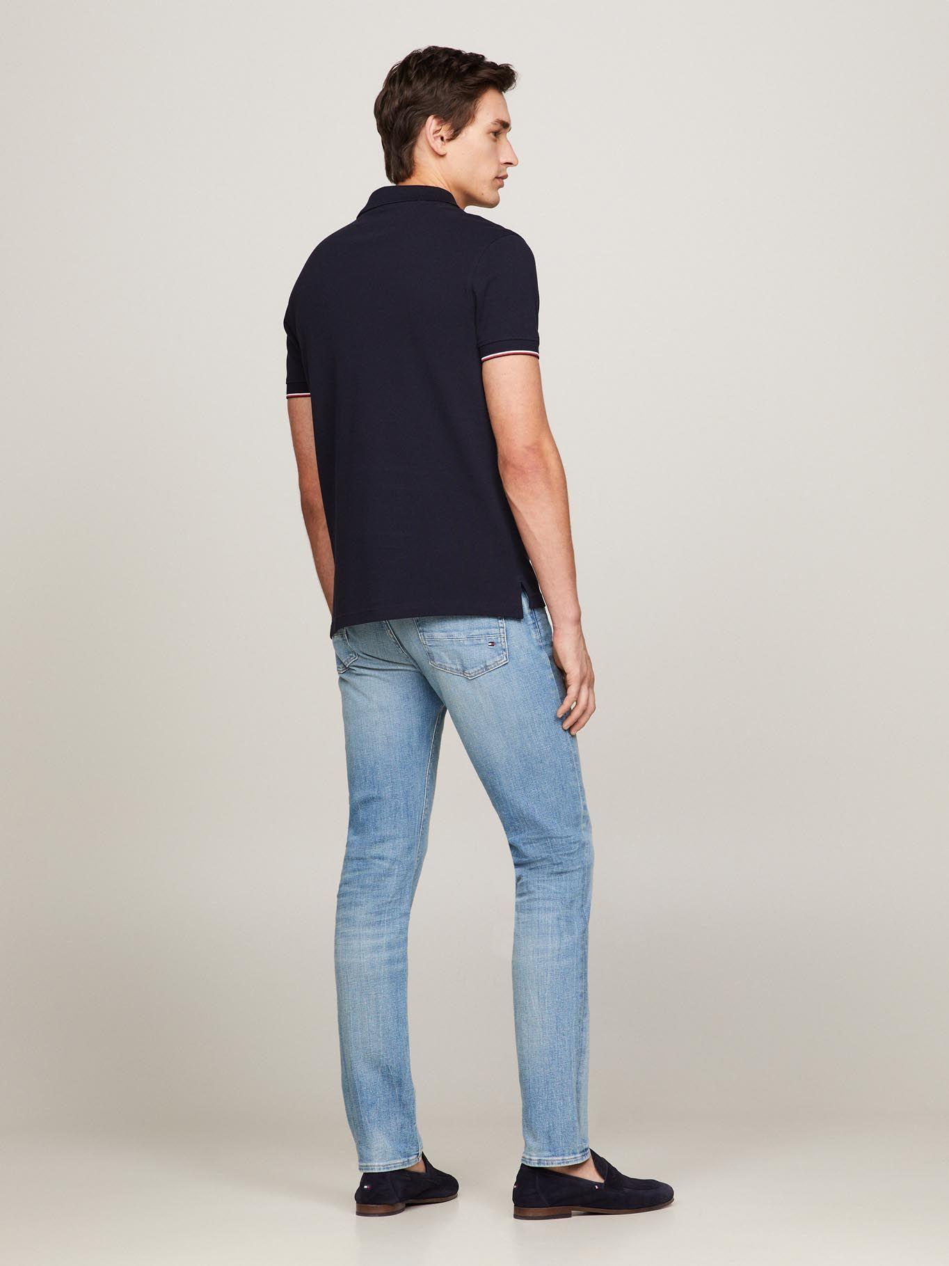 Polo Con Mangas Ribeteadas Azul Tommy Hilfiger-2