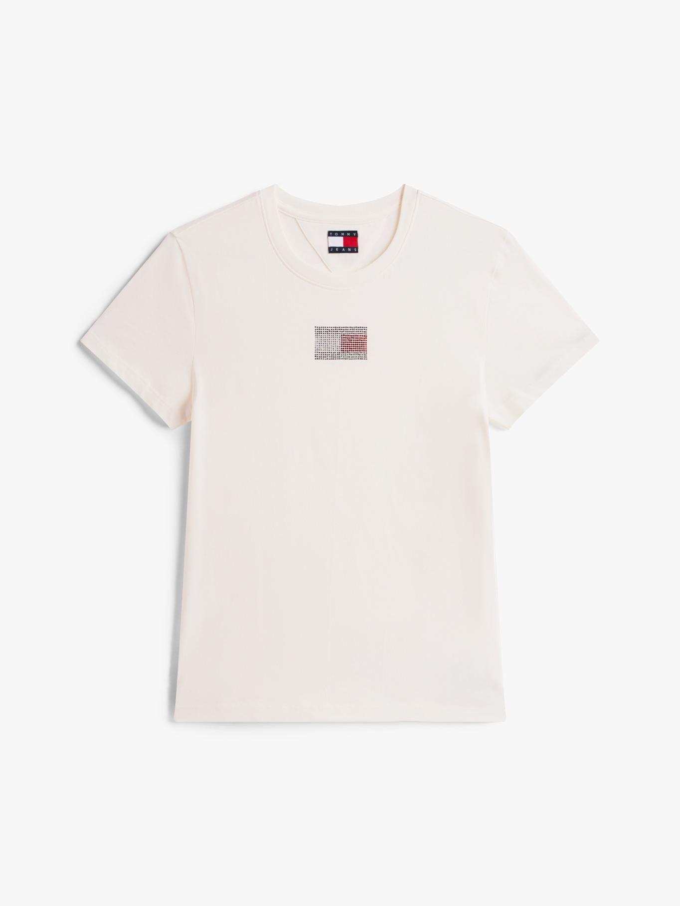 Polera  Con Logo Refular Fit Blanco Tommy Jeans-4