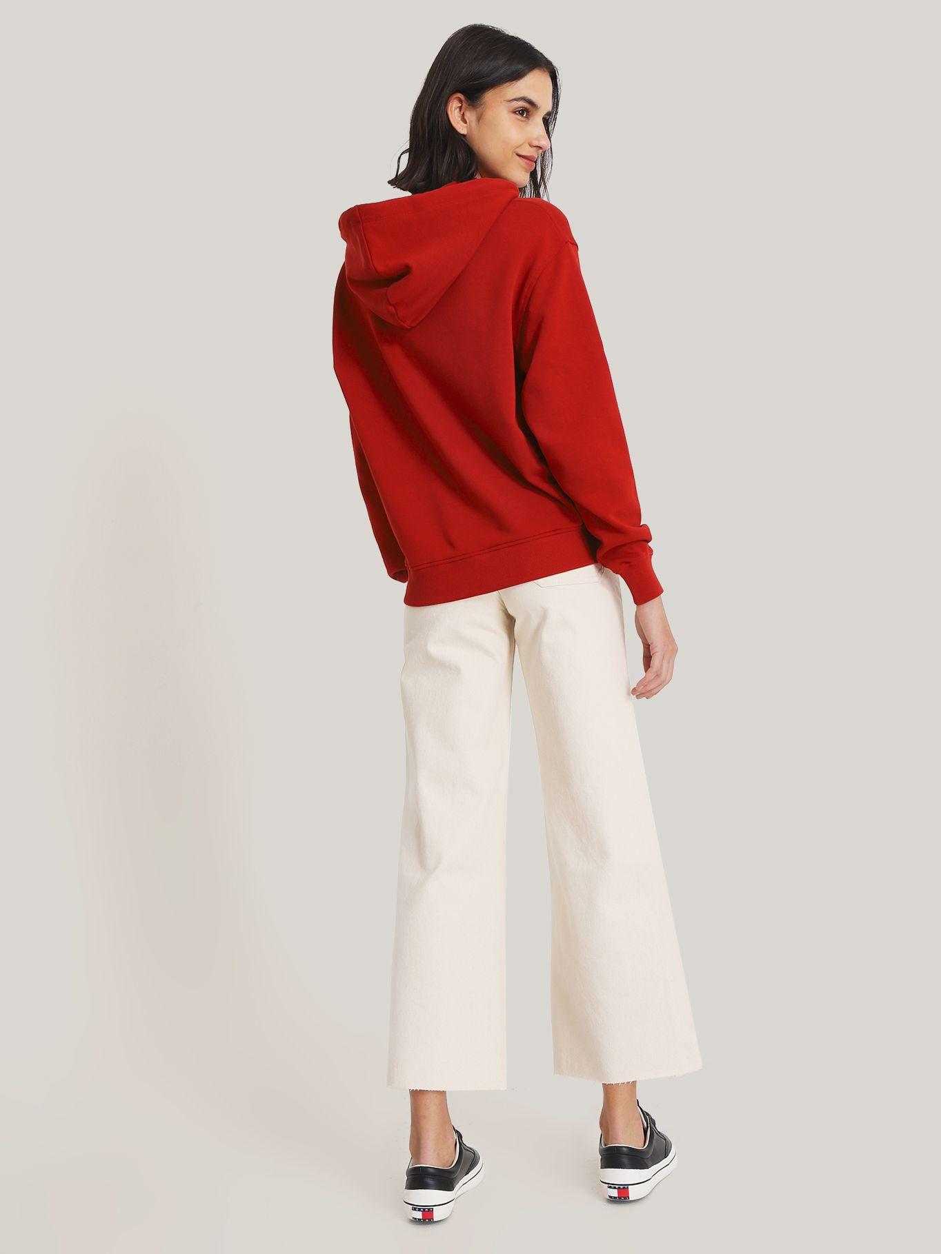 Polerón Hoodie Con Logo Gráfico Rojo Tommy Hilfiger-2