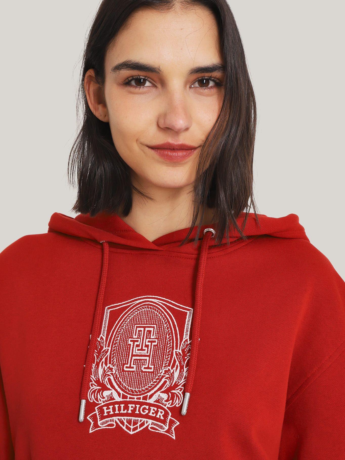 Polerón Hoodie Con Logo Gráfico Rojo Tommy Hilfiger-3