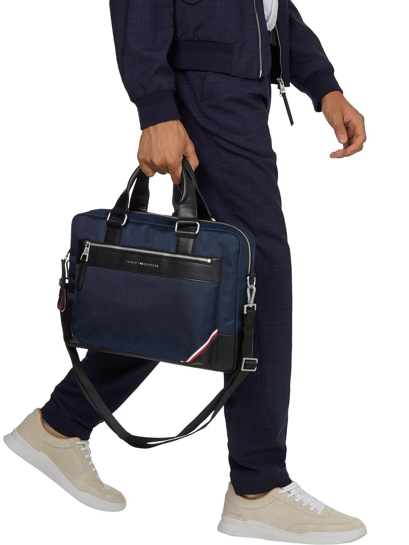 Bolso Computador 1985 Azul Tommy Hilfiger JN2-2