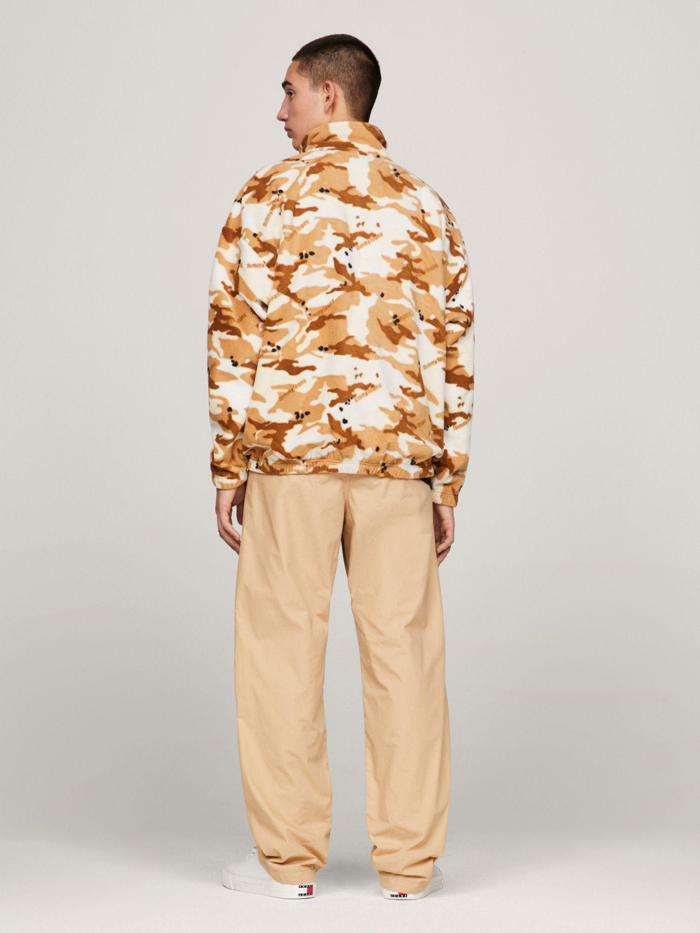 Polerón Oversize Medio Cierre Camo Beige Tommy Jeans-2