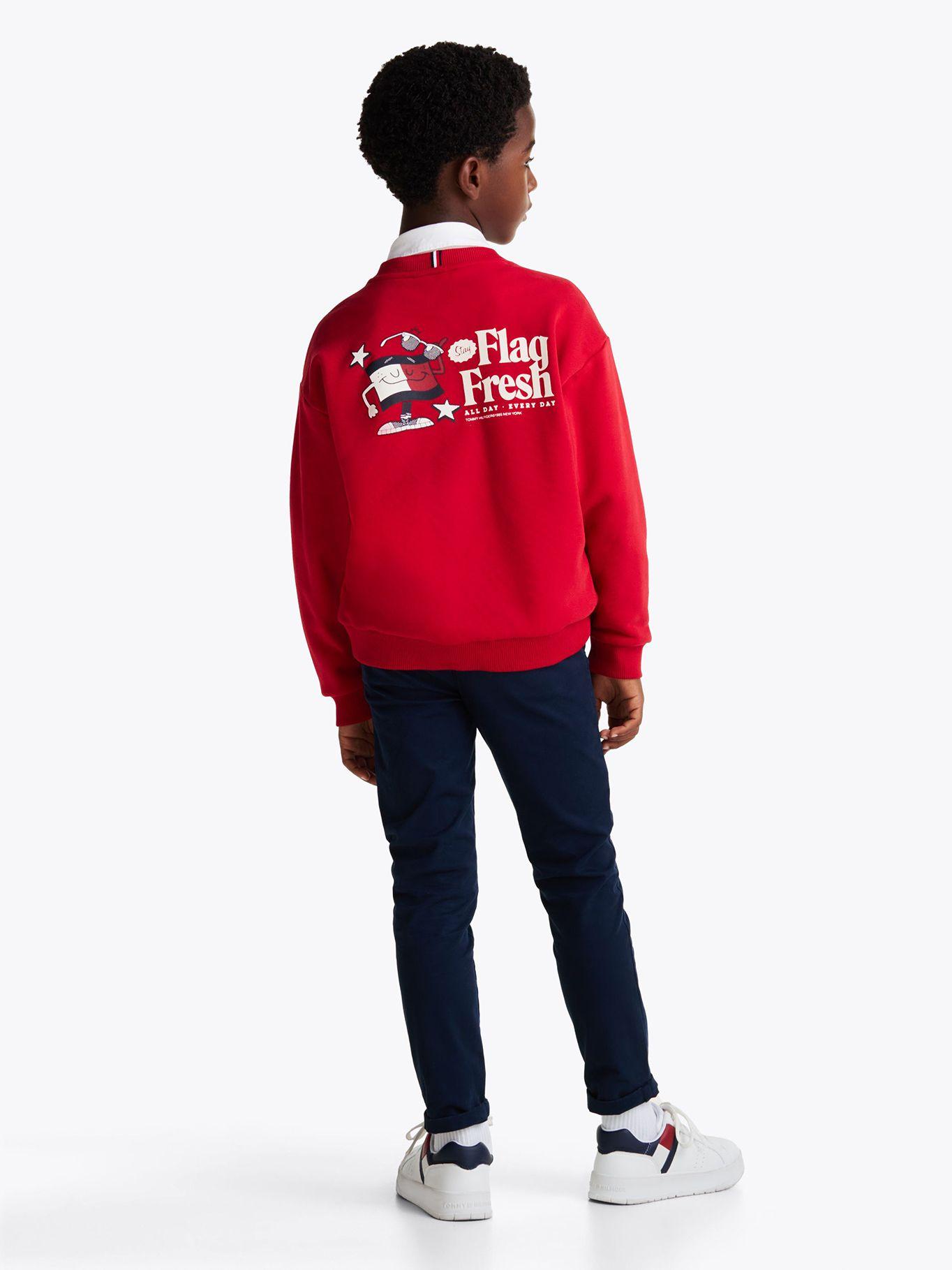 Polerón Fun Flag Logo Rojo Tommy Hilfiger-2