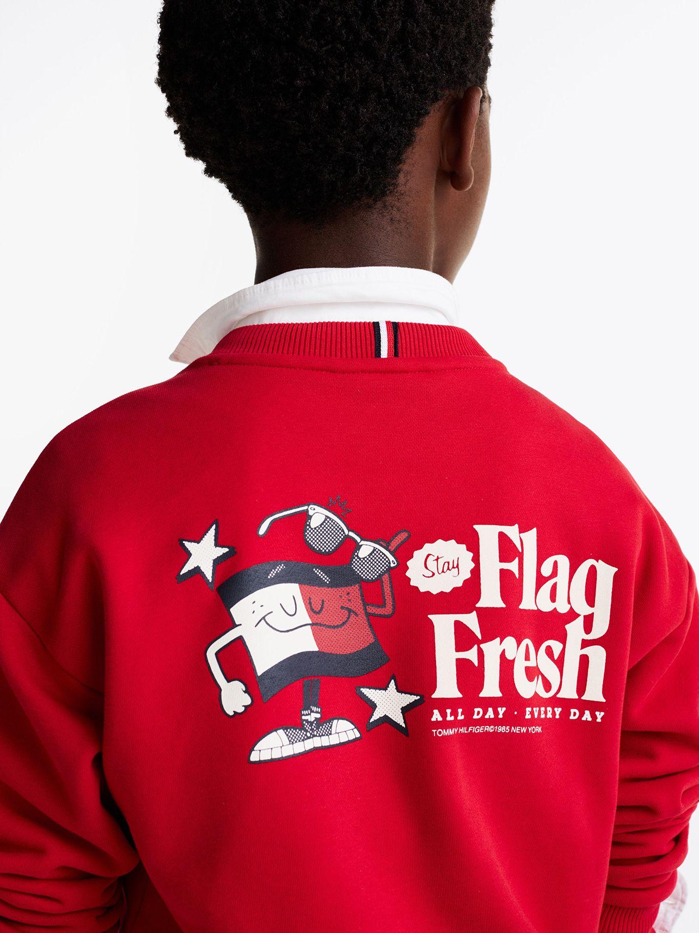 Polerón Fun Flag Logo Rojo Tommy Hilfiger-3