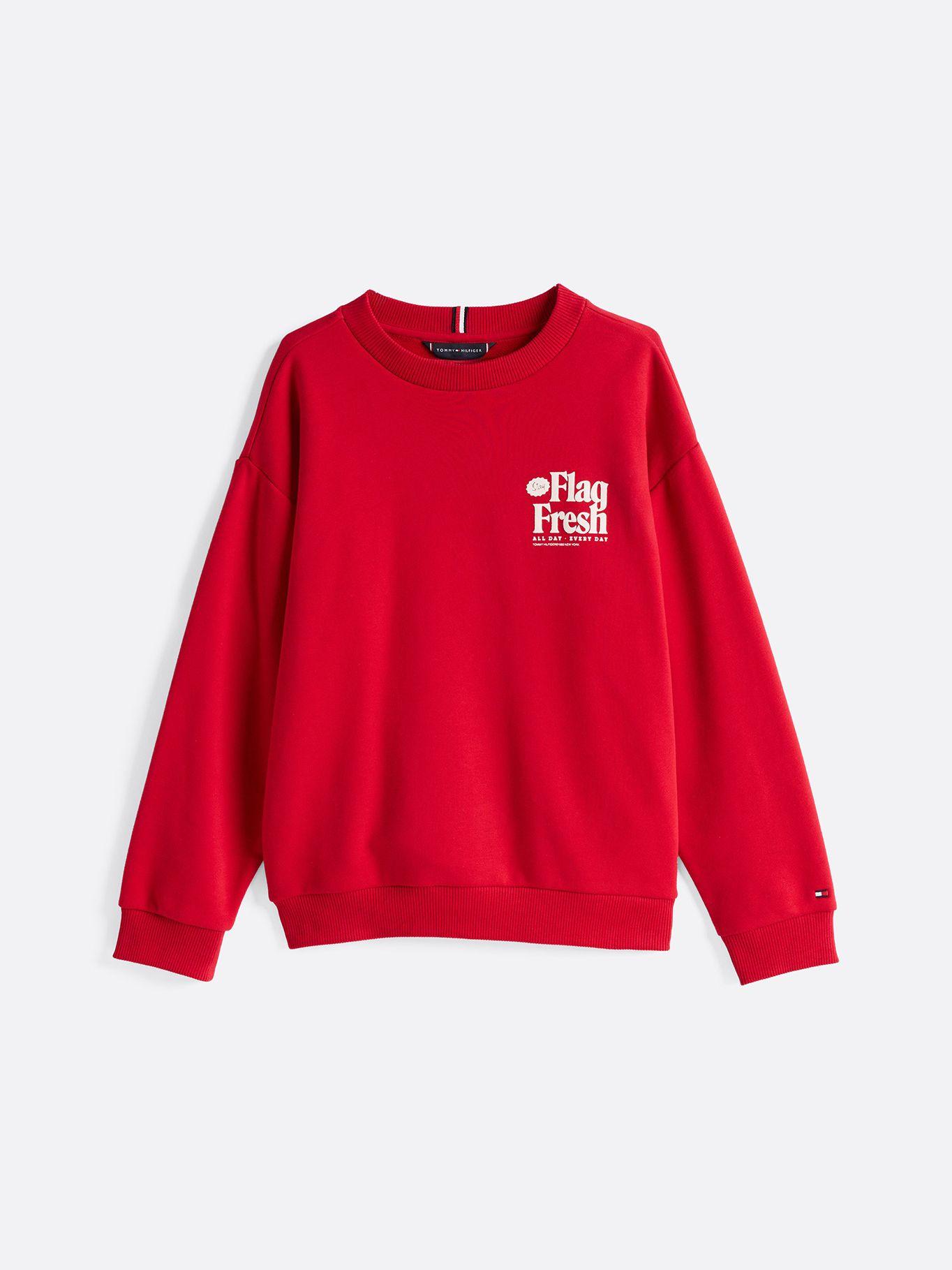 Polerón Fun Flag Logo Rojo Tommy Hilfiger-4