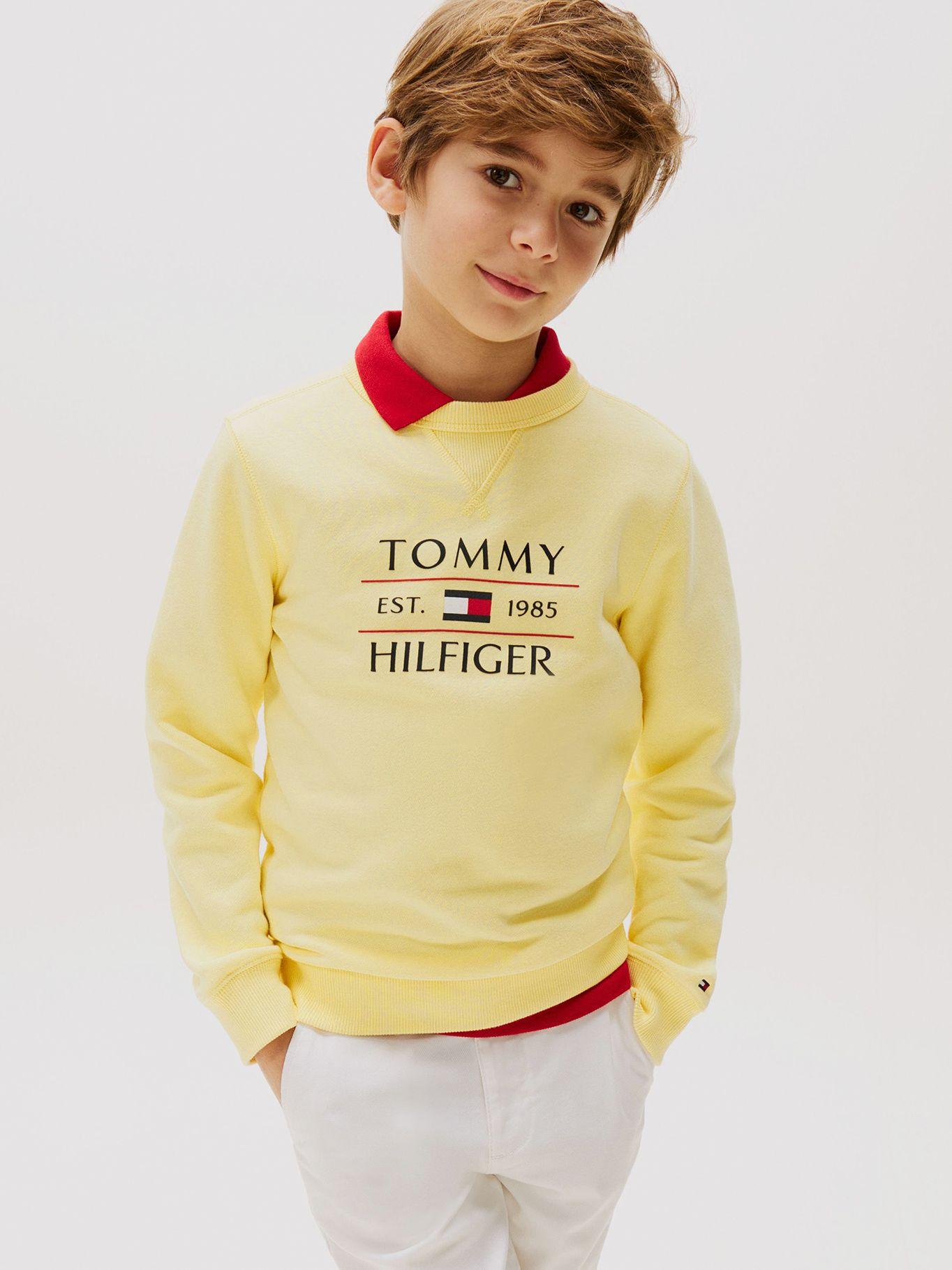 Polerón Con Logo Amarillo Tommy Hilfiger-0