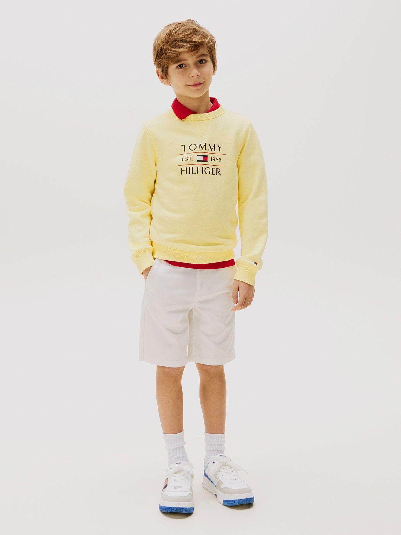 Polerón Con Logo Amarillo Tommy Hilfiger-1
