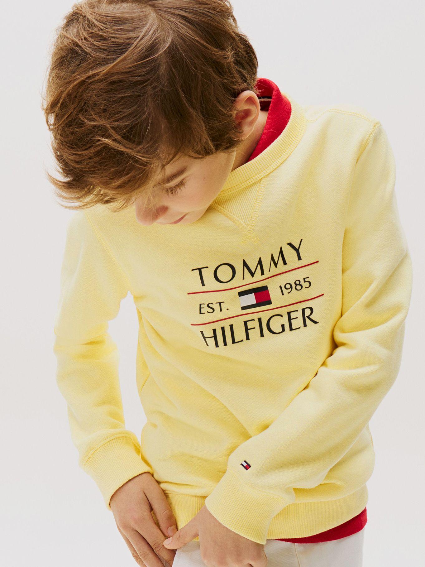Polerón Con Logo Amarillo Tommy Hilfiger-3