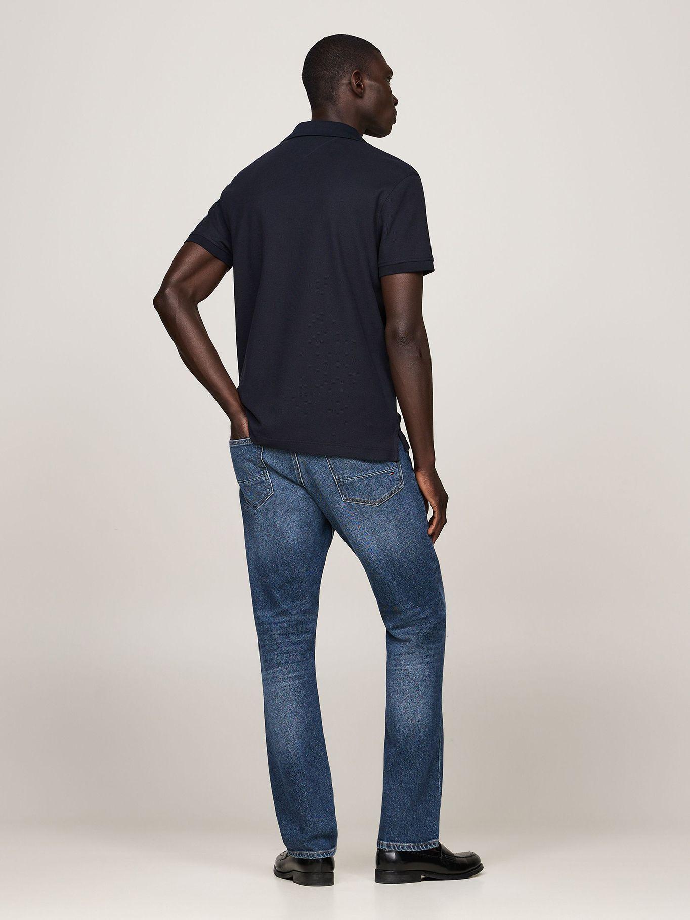 Polo Regular Con Logo Vertical Azul Tommy Hilfiger-2