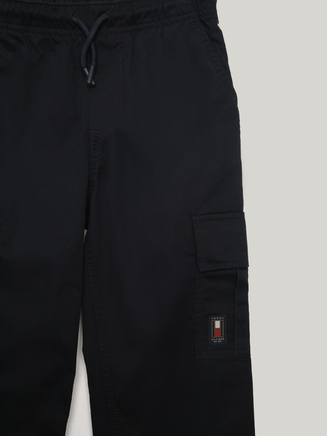 Pantalón Cargo De Algodón Con Logo Azul Tommy Hilfiger-2