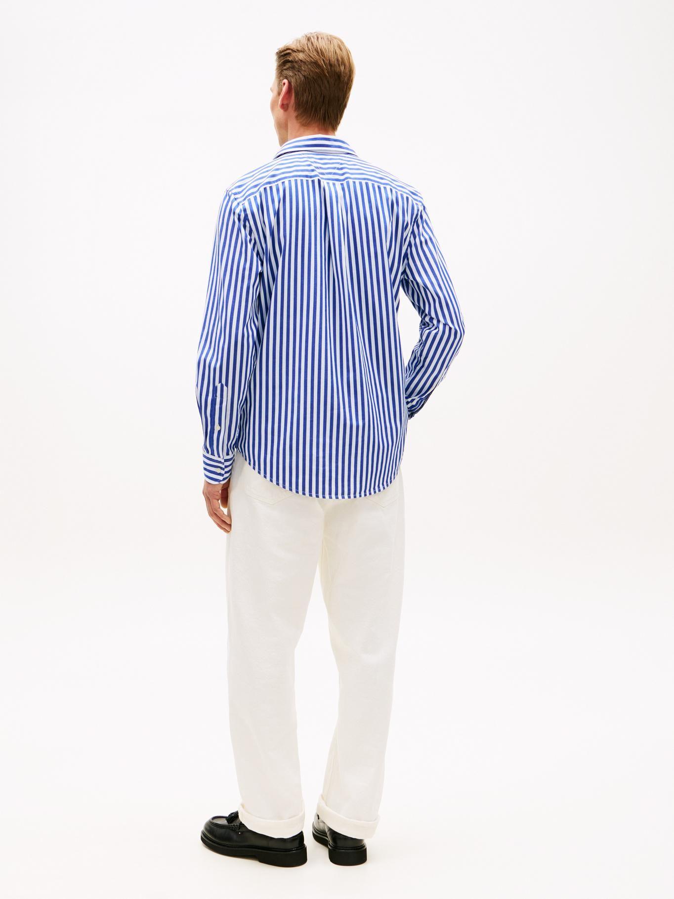 Camisa De Popelín A Rayas Regular Fit-2