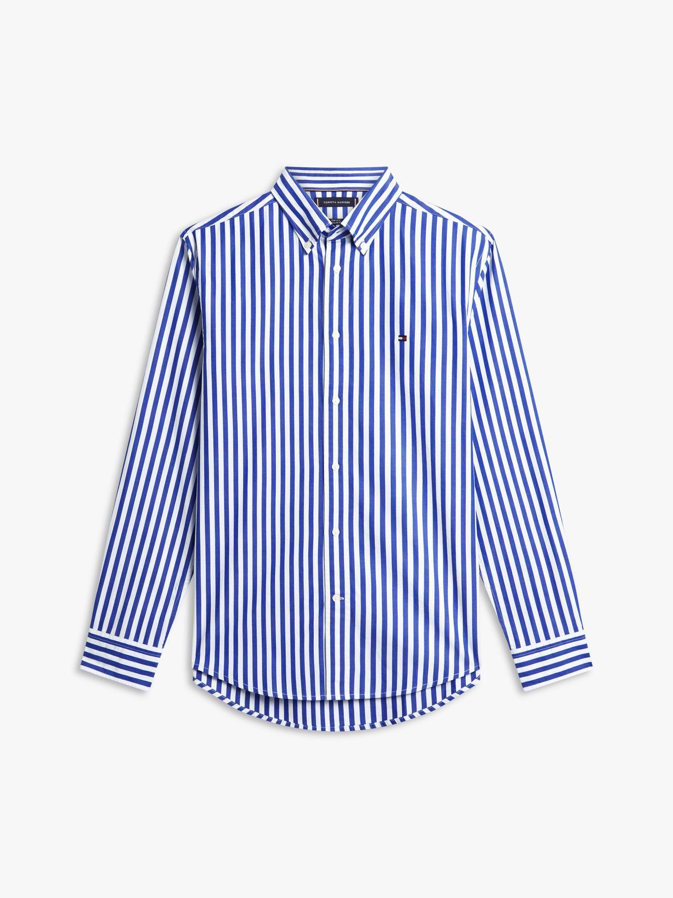 Camisa De Popelín A Rayas Regular Fit-4
