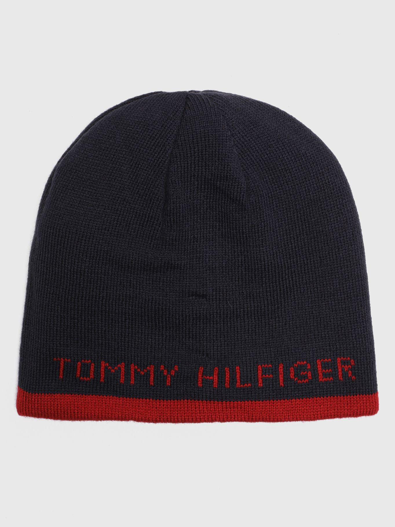 Gorro Beanie Logo Banderas Rojo Tommy Hilfiger-2