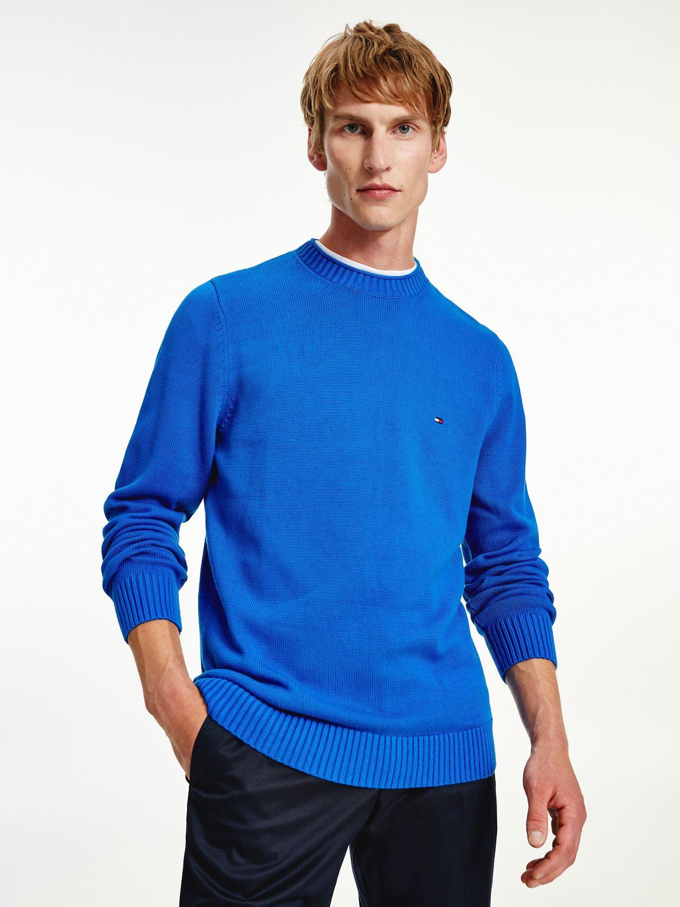 Sweater Chunky C-Neck Azul Tommy Hilfiger F2-0