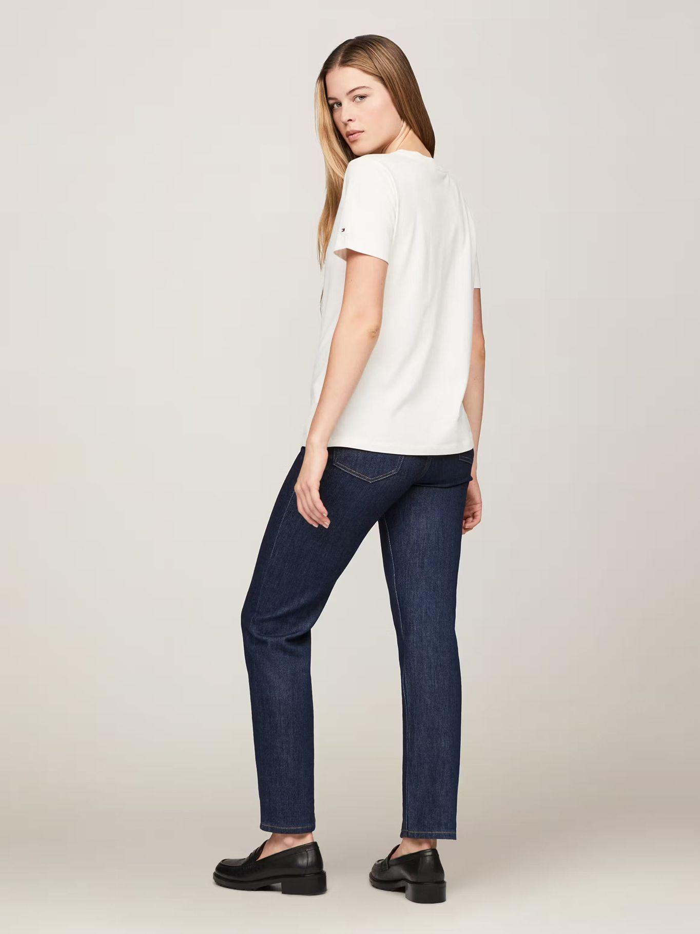 Polera Logo Script Regular Fit Blanco Tommy Hilfiger-2